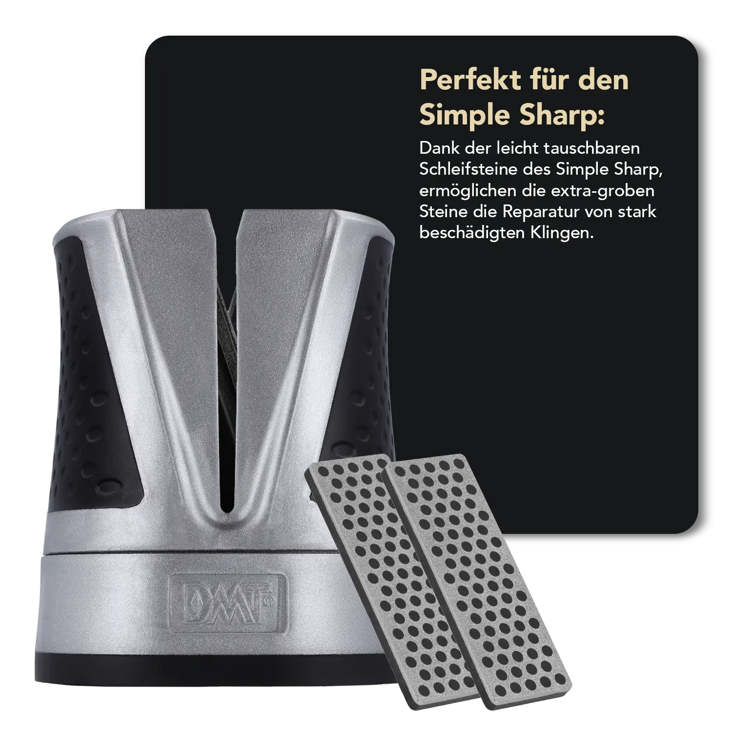 Simple Sharp Erweiterung Extragrob, 2 x Diamond Whetstone™ W7X