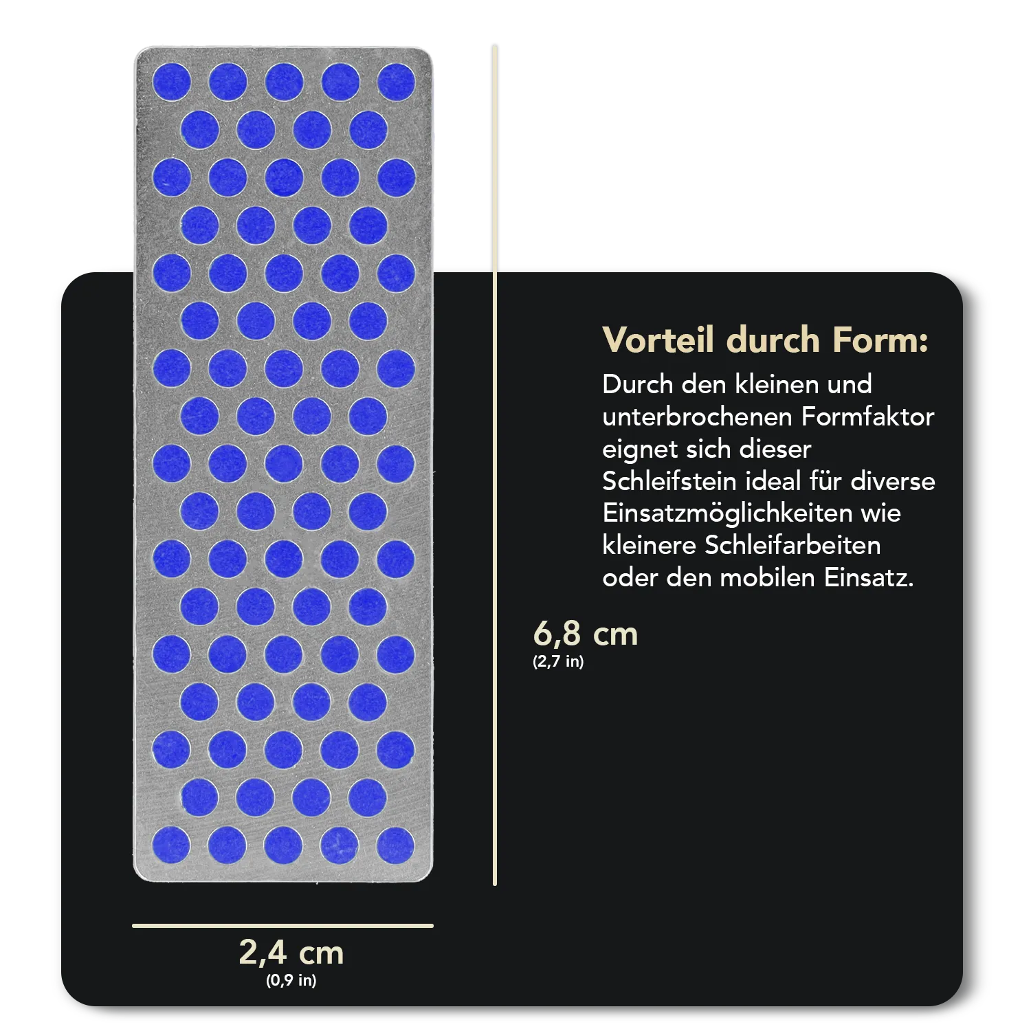 Diamond Whetstone™ Diamant Mini-Schleifstein 70mm Grob, W7C