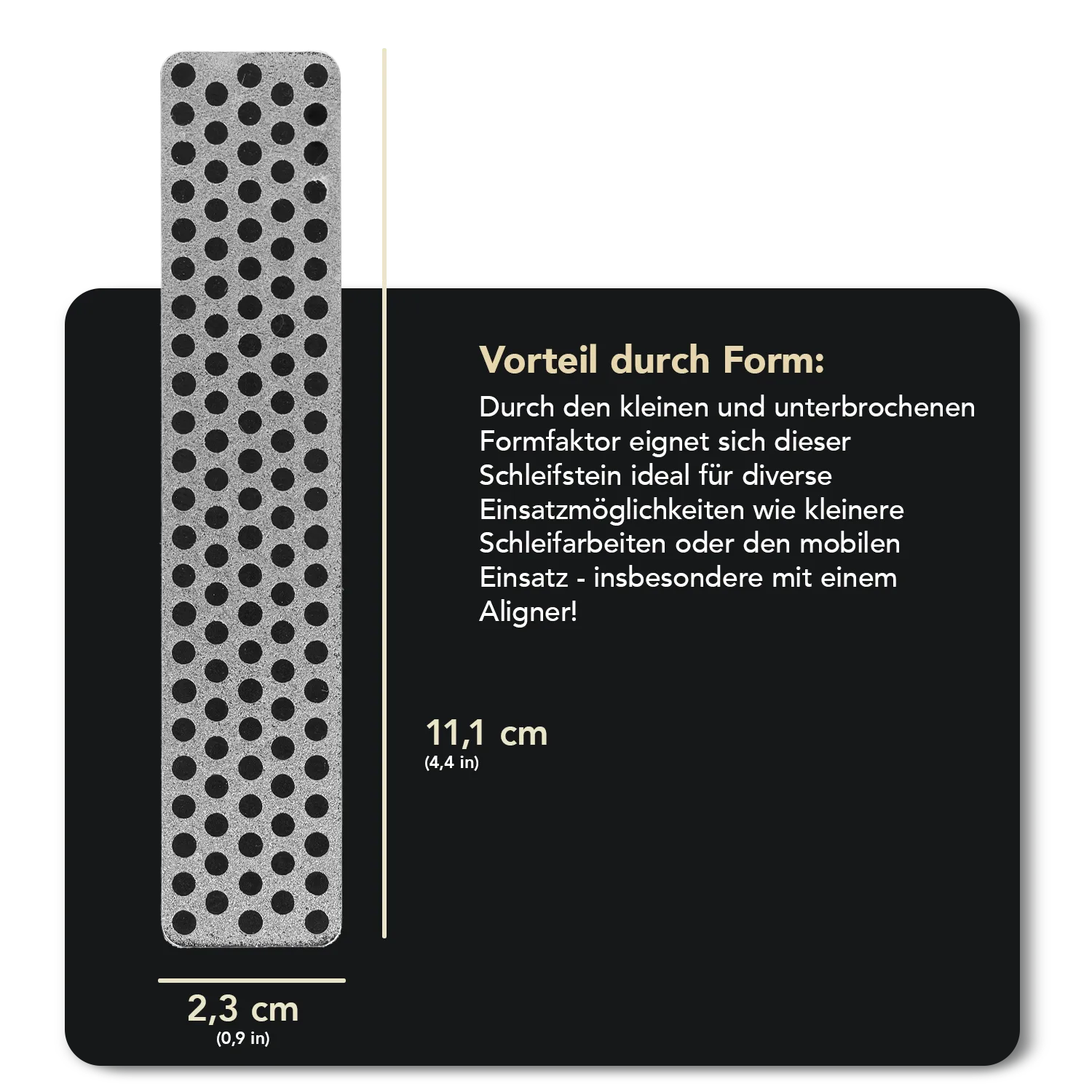 Diamond Whetstone™ Diamant Taschenschleifstein für Aligner 4" Extragrob, A4X