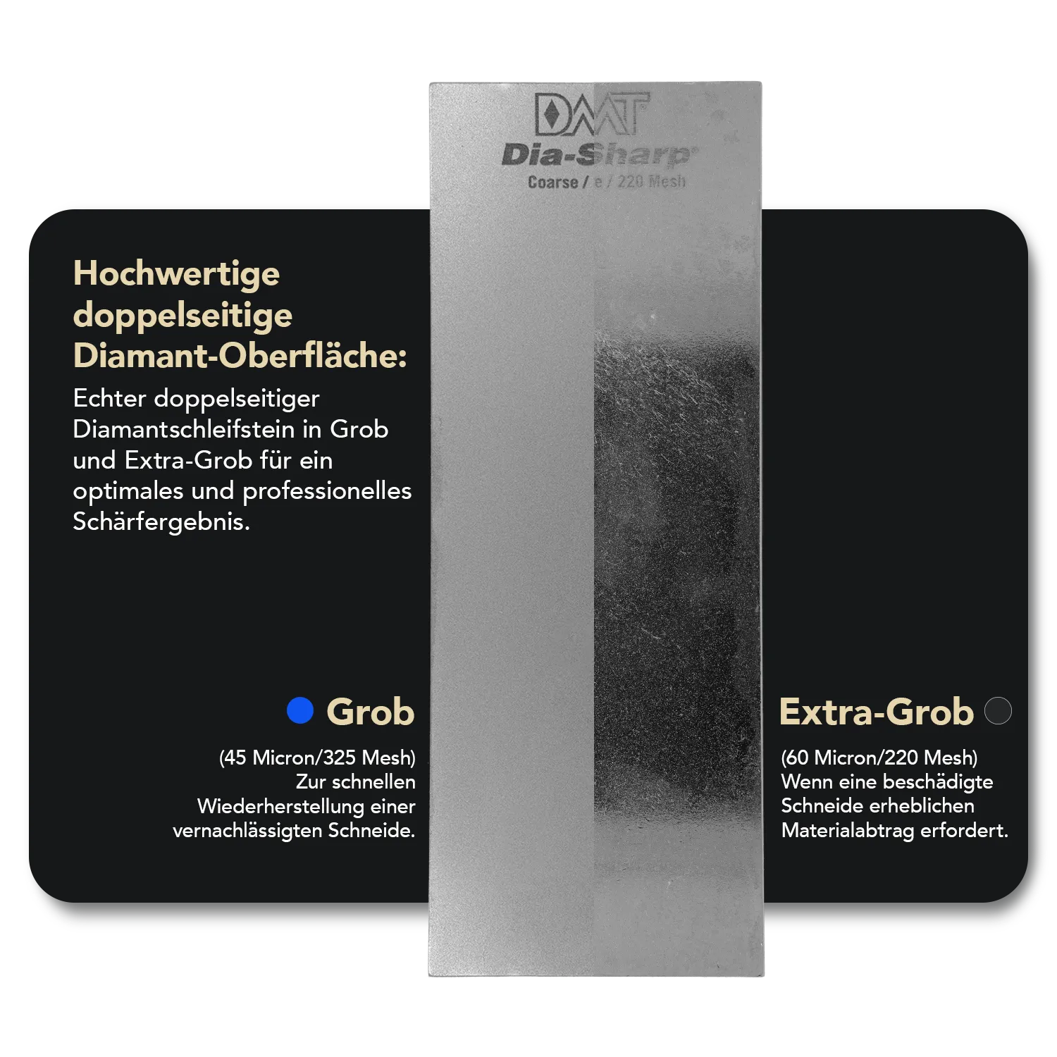 Dia-Sharp® Diamant Schleifstein 8" Extragrob / Grob, D8C/X
