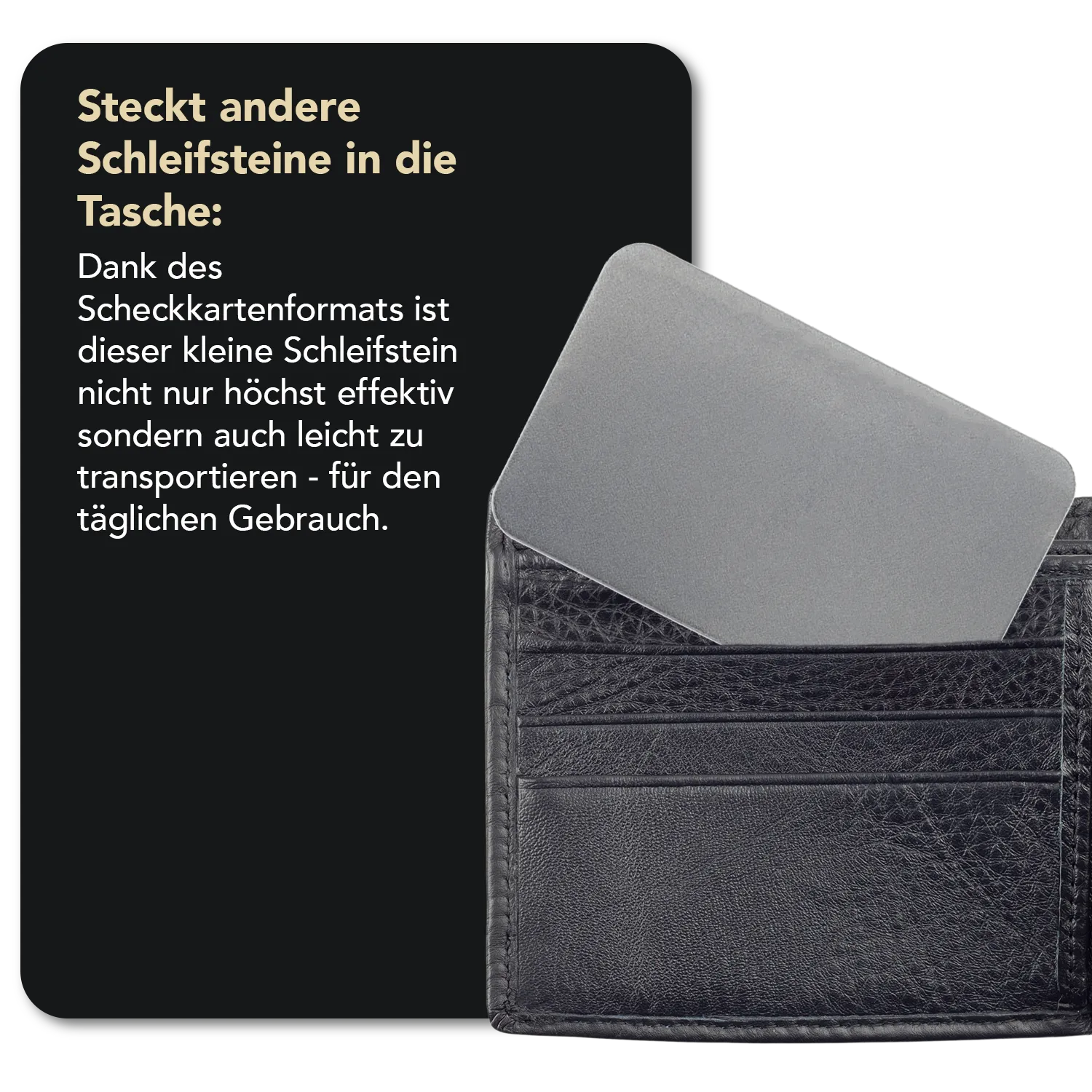 Dia-Sharp® Diamant Taschenschleifstein im Kreditkartenformat Grob, D3C