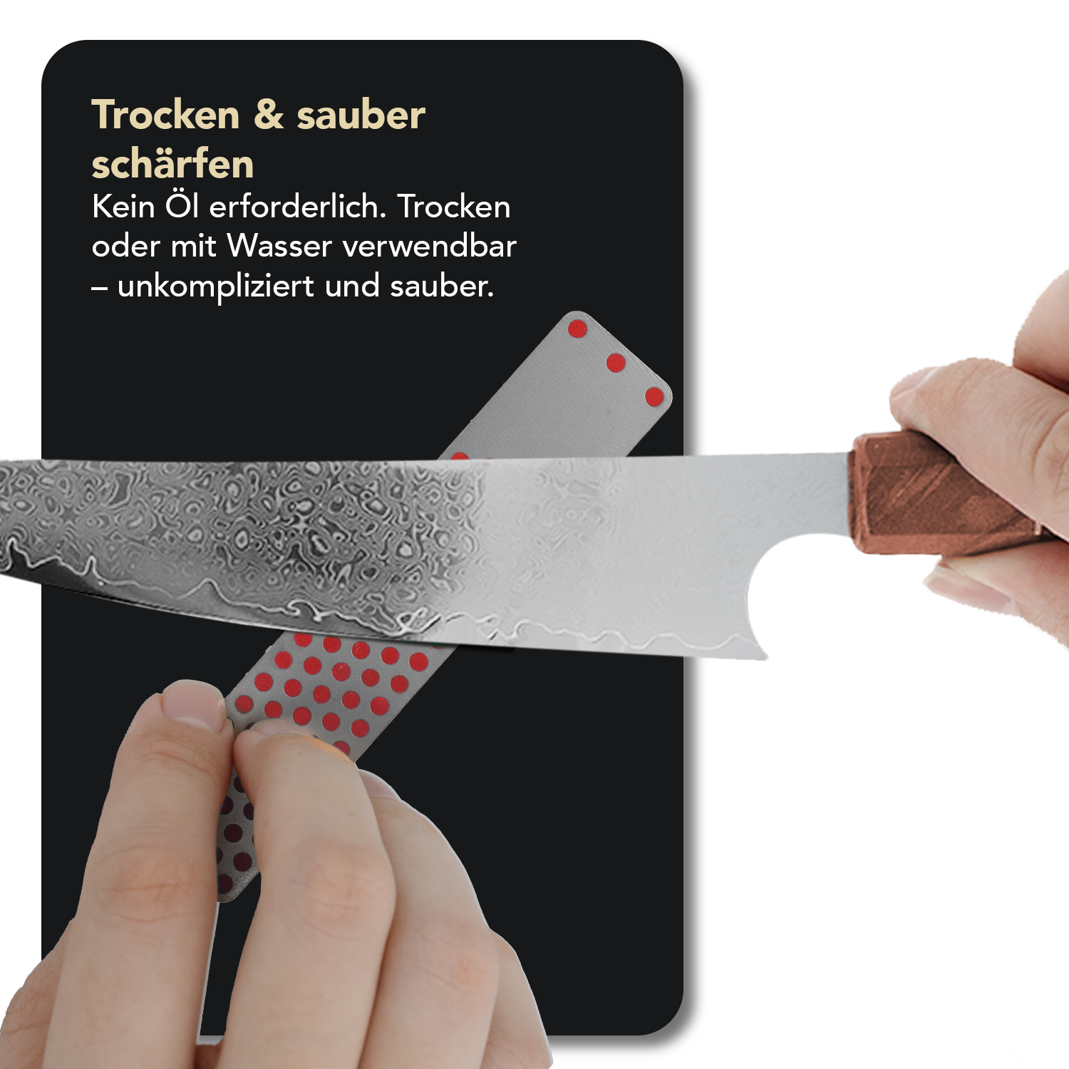 Diamond Whetstone™ Diamant Mini-Schleifstein 4" Kit Extragrob / Grob / Fein / Extrafein, W4K