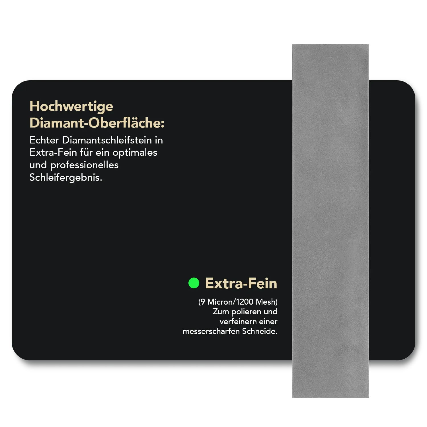 Dia-Sharp® Diamant Taschenschleifstein 4" Extrafein, D4E
