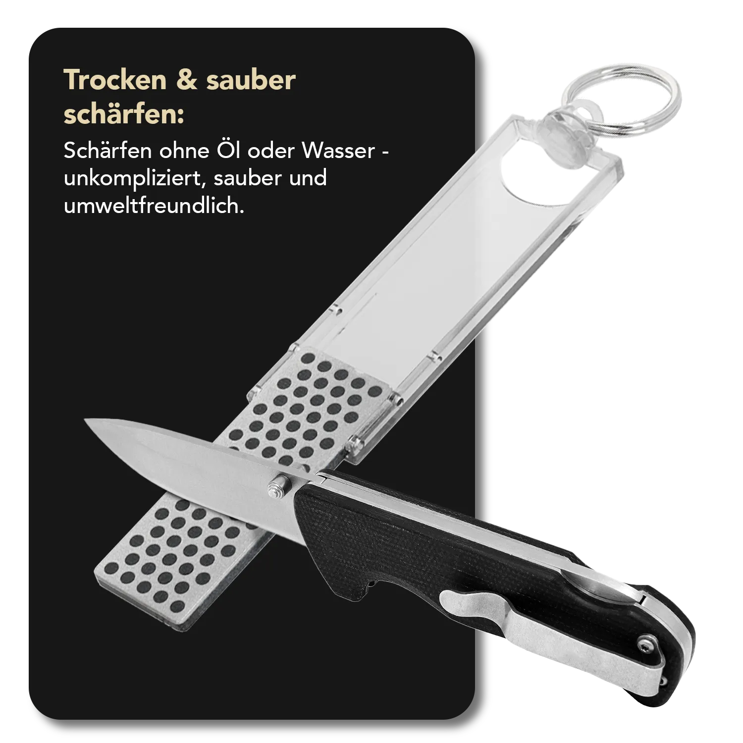 Diamond Whetstone™ Mini-Sharp® Diamant Taschenschleifstein Extragrob, F70X