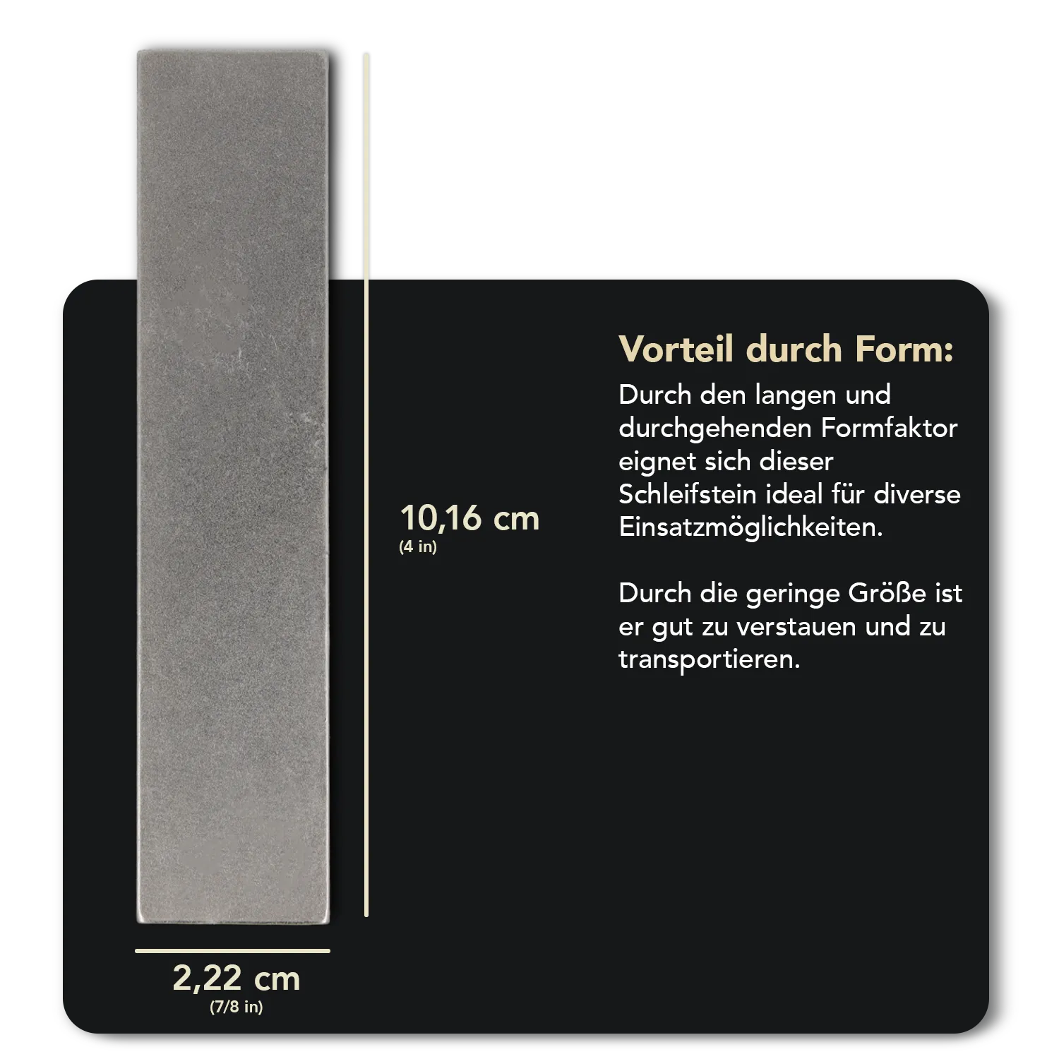 Dia-Sharp® Diamant Taschenschleifstein 4" Grob, D4C