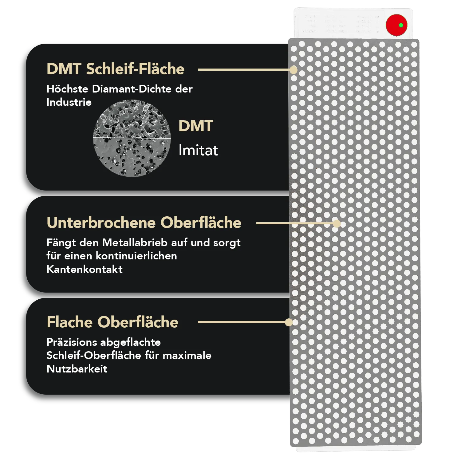DuoSharp® Hardcoat™ Diamant Schleifstein 8" Fein / Extrafein, W8EFNB-H