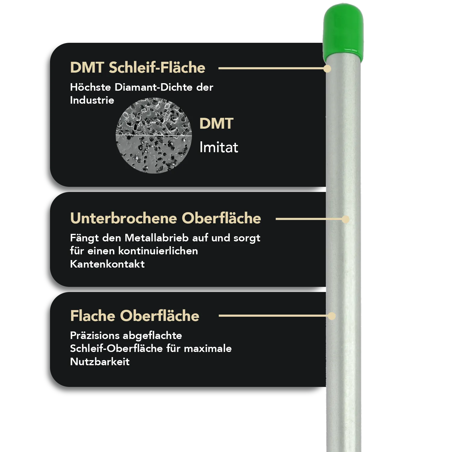 Diamond Steel™ Diamant Schleifstab 12" Extrafein, DS2E