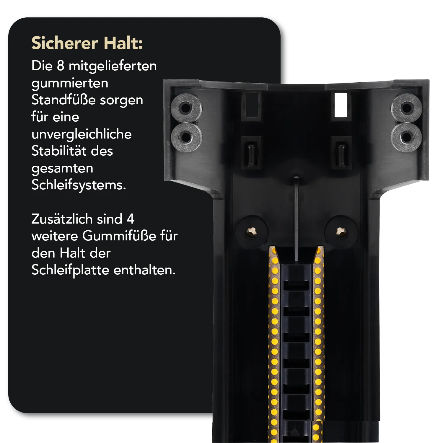 DuoSharp® Diamant Schleifstein 8" mit Basis Fein / Extrafein, W8EF-WB