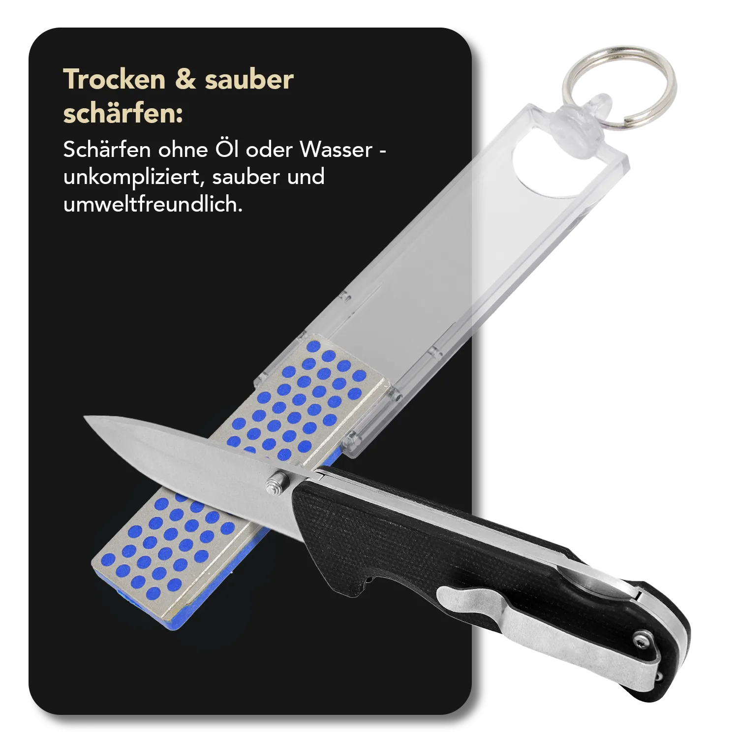 Angler Diamond Whetstone™ Mini-Sharp® Diamant Taschenschleifstein Fein, FF70C