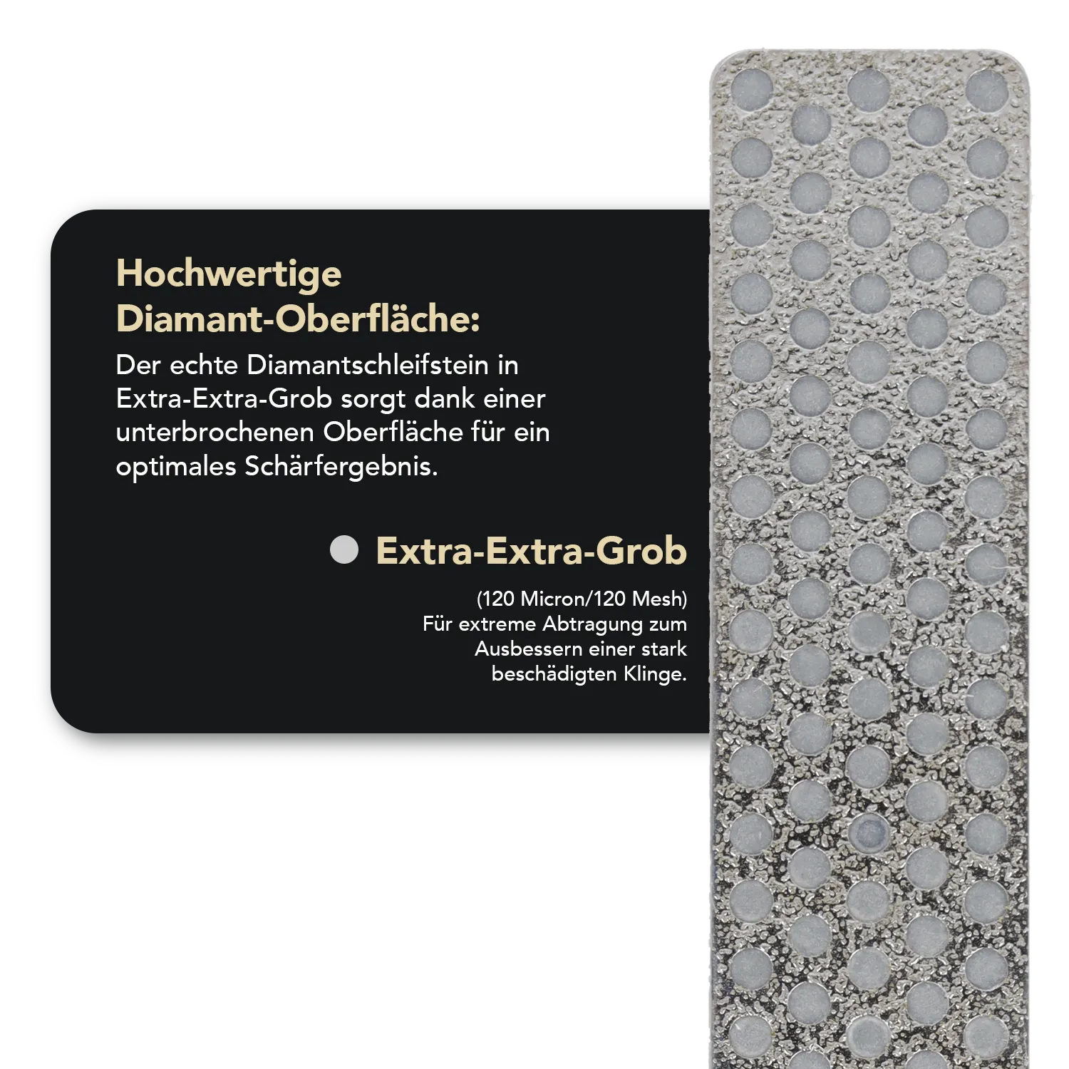 Diamond Whetstone™ Diamant Taschenschleifstein für Aligner 4" Extra-Extragrob, A4XX