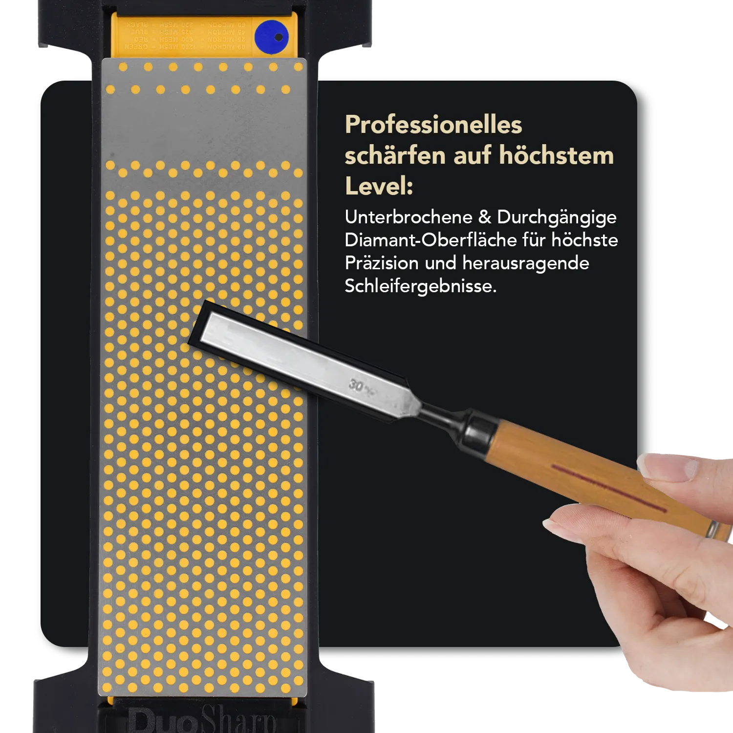 DuoSharp®Plus™ Diamant Schleifstein 8" mit Basis Extragrob / Grob, WM8CX-WB