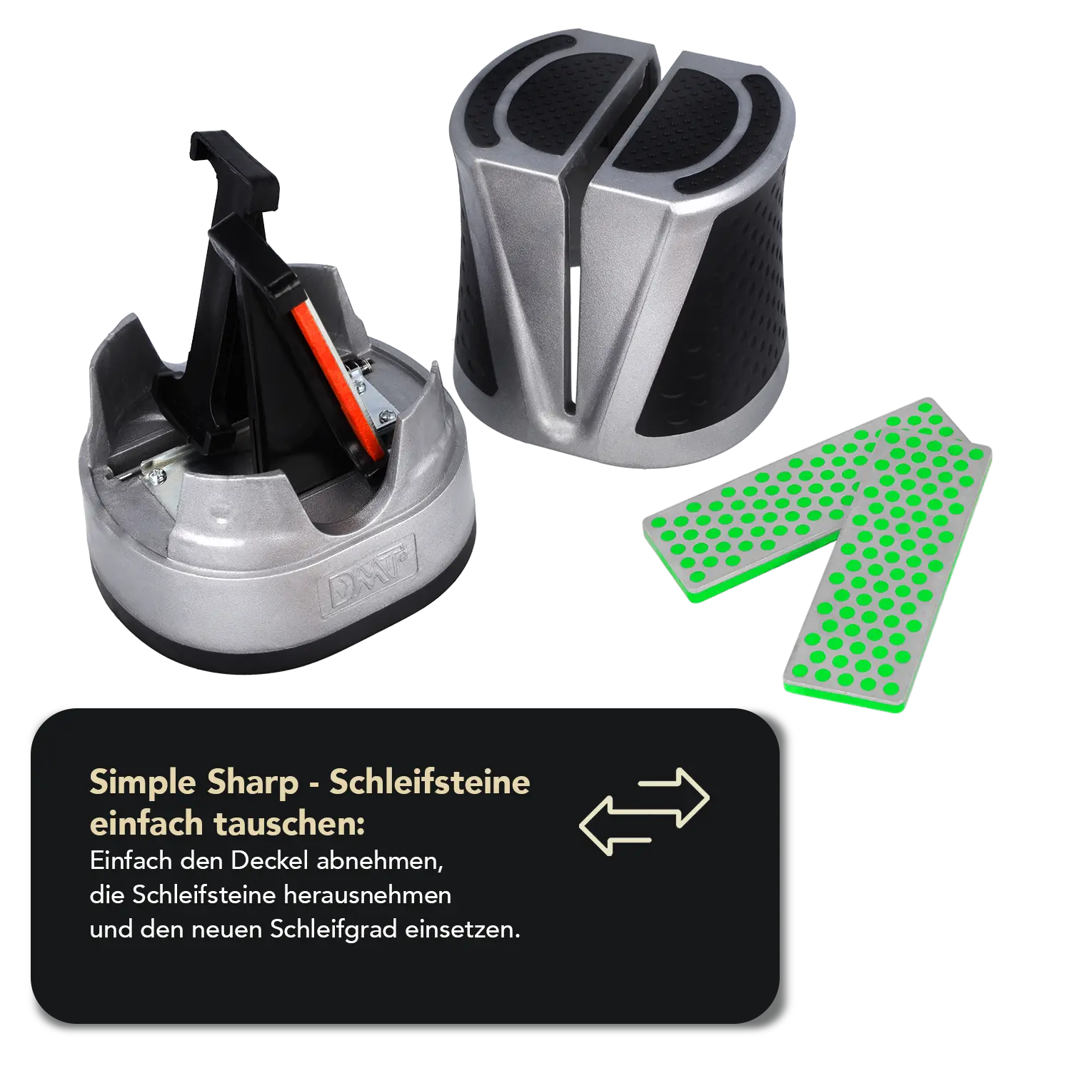 Simple Sharp Erweiterung Extrafein, 2 x Diamond Whetstone™ W7E