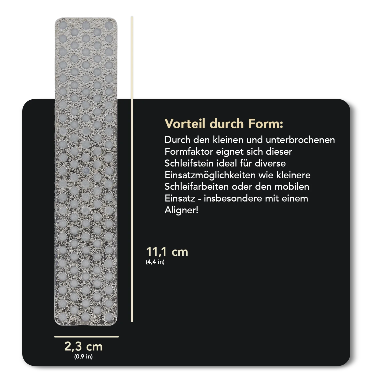 Diamond Whetstone™ Diamant Taschenschleifstein für Aligner 4" Extra-Extragrob, A4XX