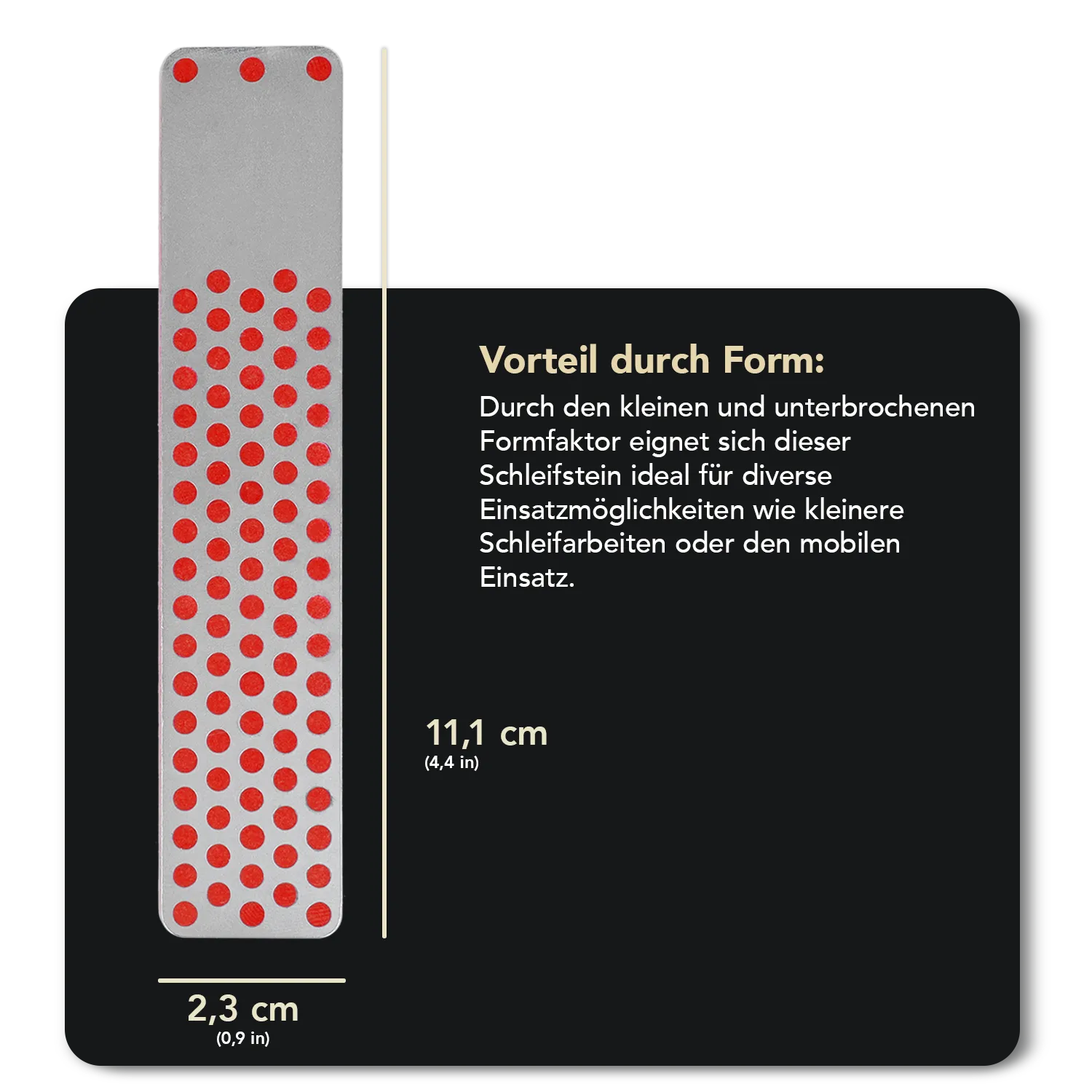 Machinist Diamond Whetstone™ Diamant Taschenschleifstein 4" Fein, WMF