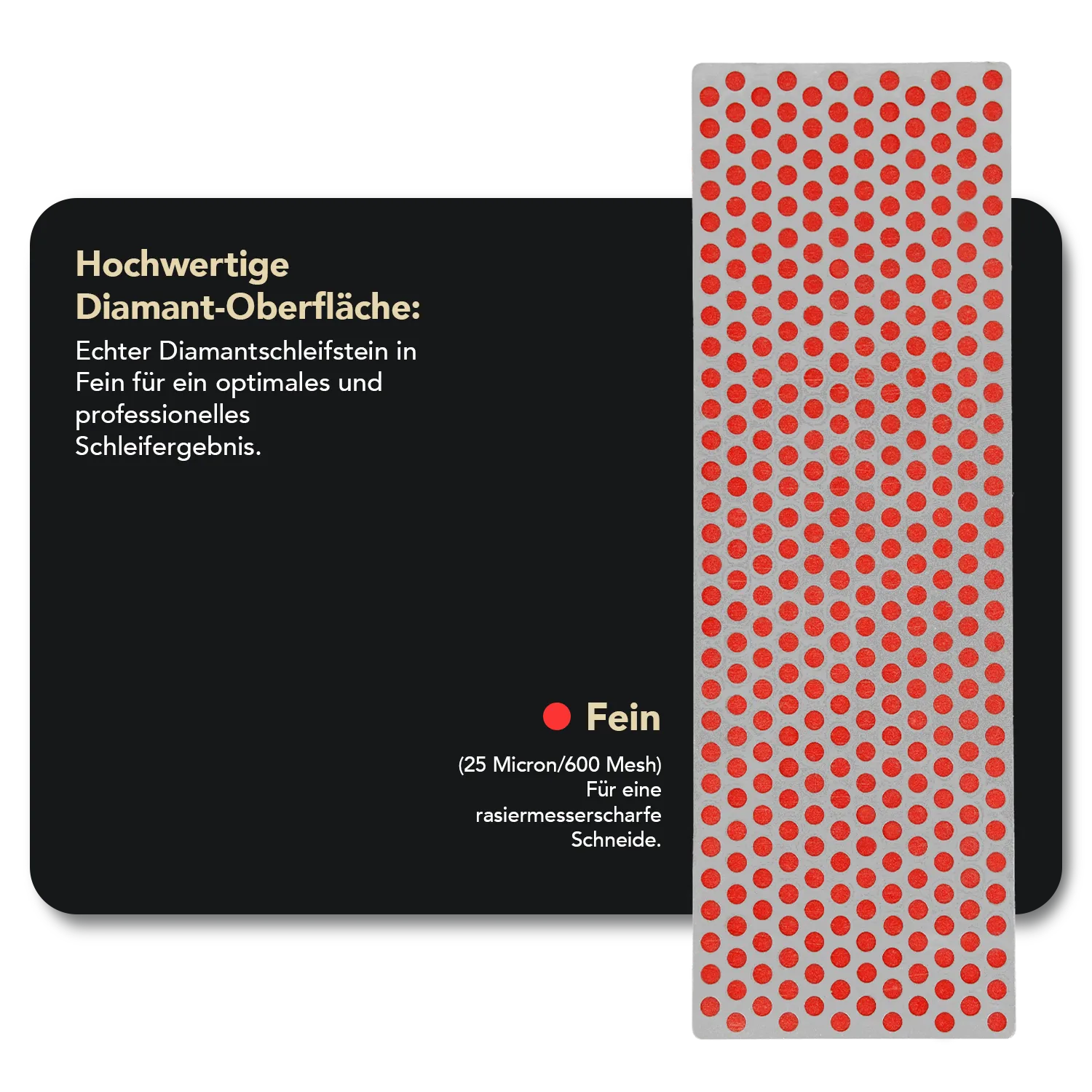 Diamond Whetstone™ Diamant Schleifstein in Kunststoffbox 6" Fein, W6FP