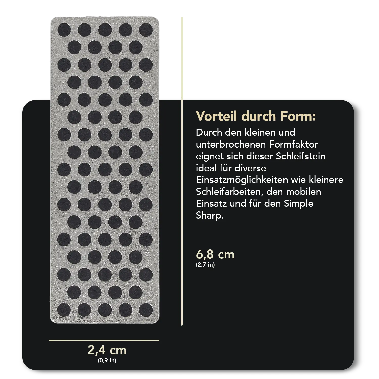 Simple Sharp Erweiterung Extragrob, 2 x Diamond Whetstone™ W7X