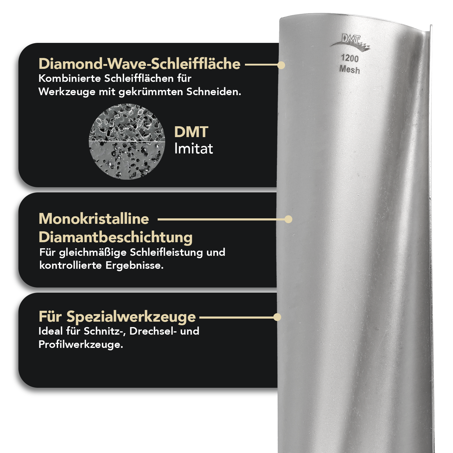 Diamond Wave™ Konkav-Konvex Schleifer Fein