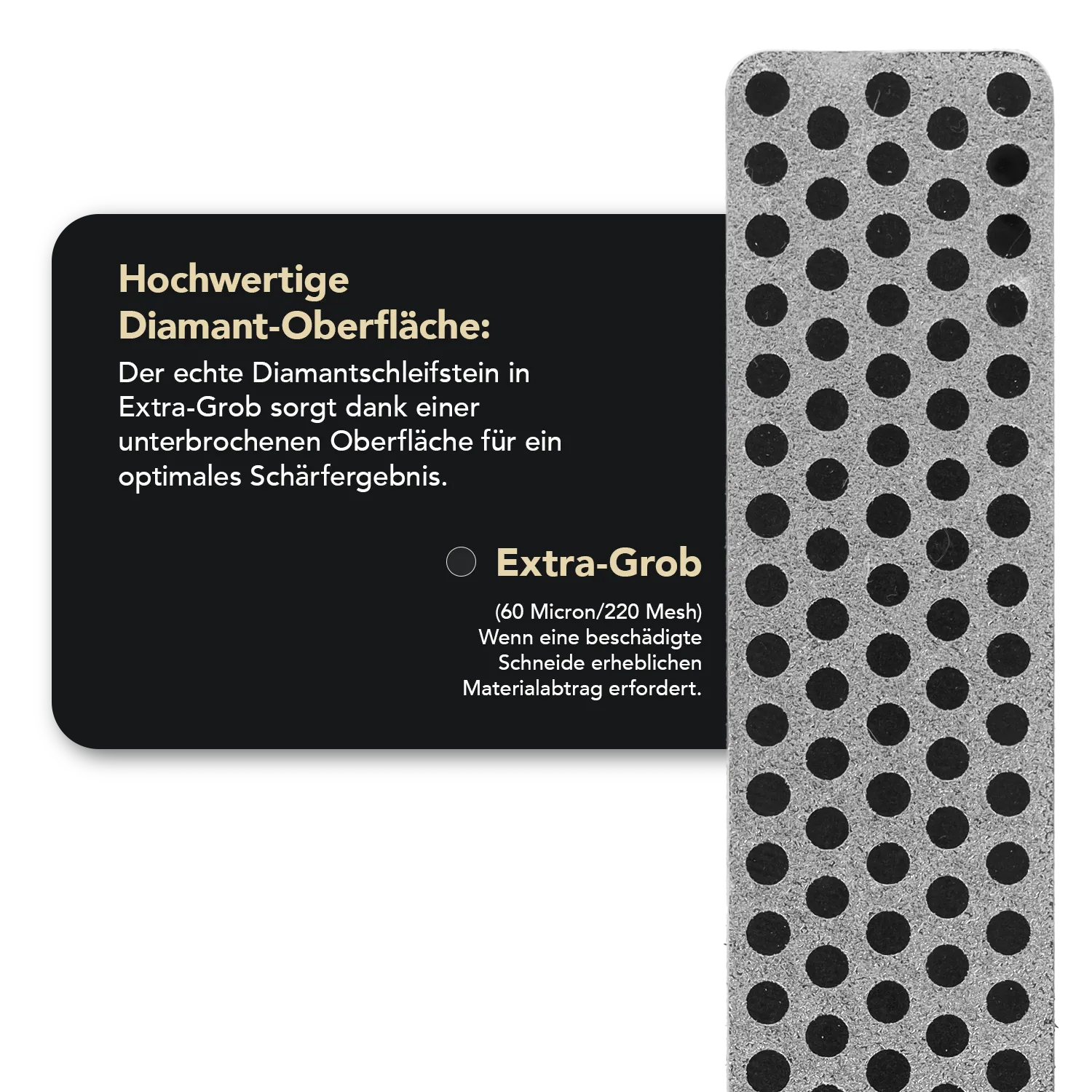 Diamond Whetstone™ Diamant Taschenschleifstein für Aligner 4" Extragrob, A4X