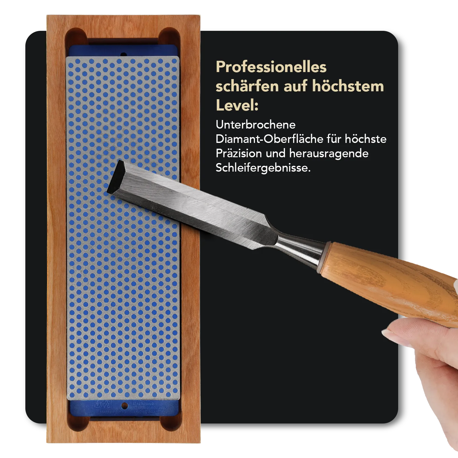 Diamond Whetstone™ Diamant Schleifstein in Holzbox 8" Grob, W8C