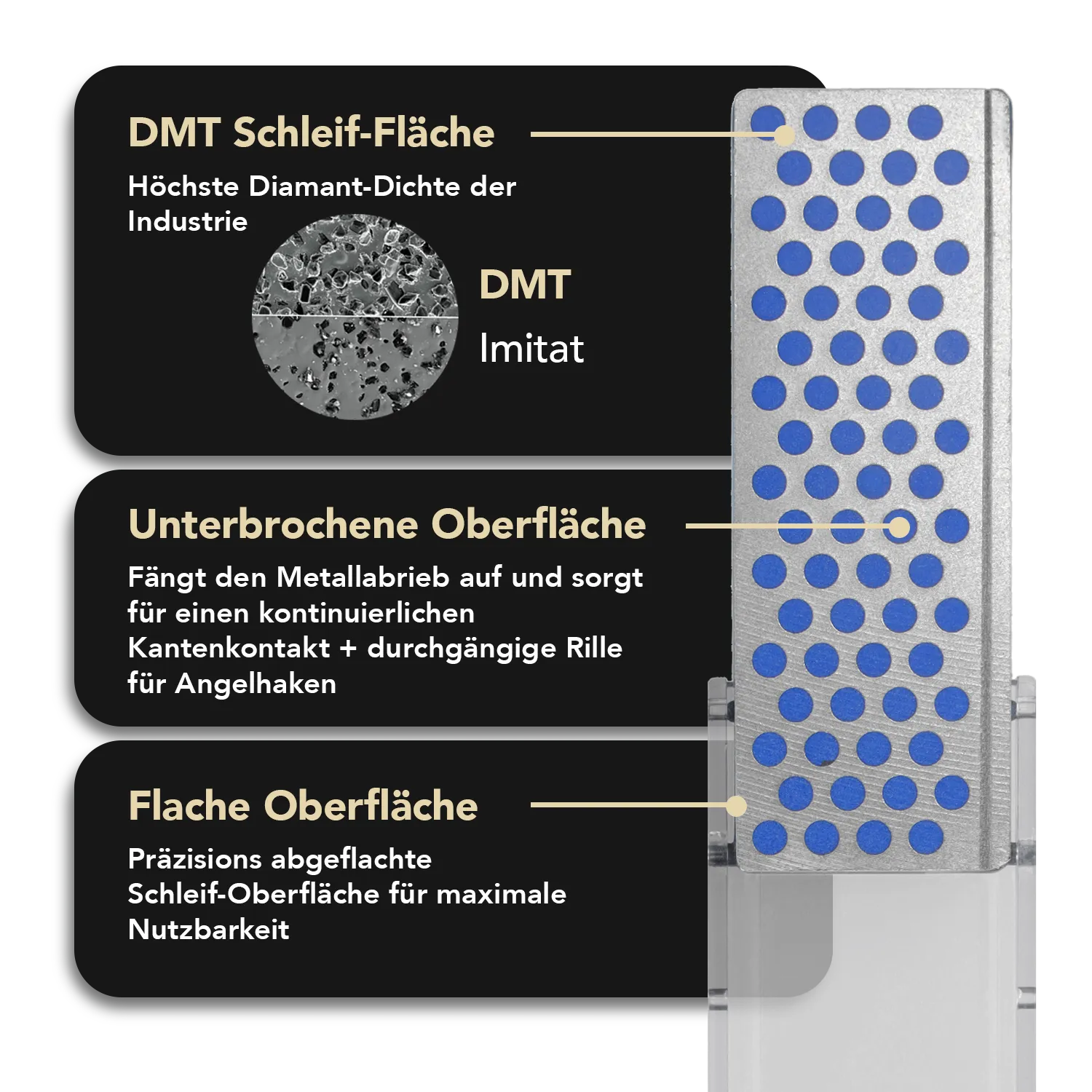 Angler Diamond Whetstone™ Mini-Sharp® Diamant Taschenschleifstein Fein, FF70C Angler Diamond Whetstone™ Mini-Sharp® Diamant Taschenschleifstein Fein, FF70C