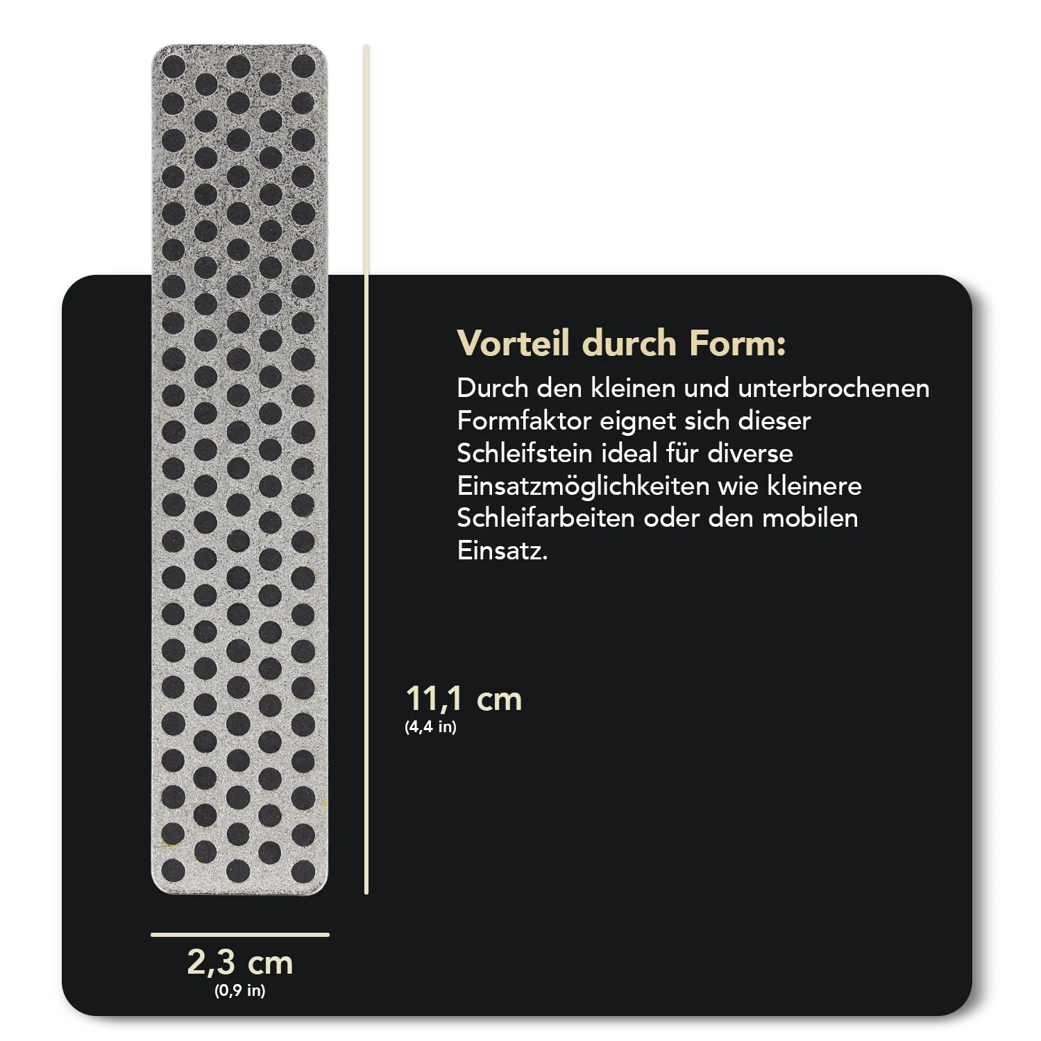 Ski & Snowboard Diamond Whetstone™ Diamant Taschenschleifstein 4" Grob, WS4X