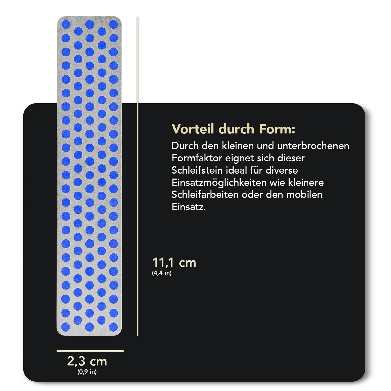 Ski & Snowboard Diamond Whetstone™ Diamant Taschenschleifstein 4" Grob, WS4C