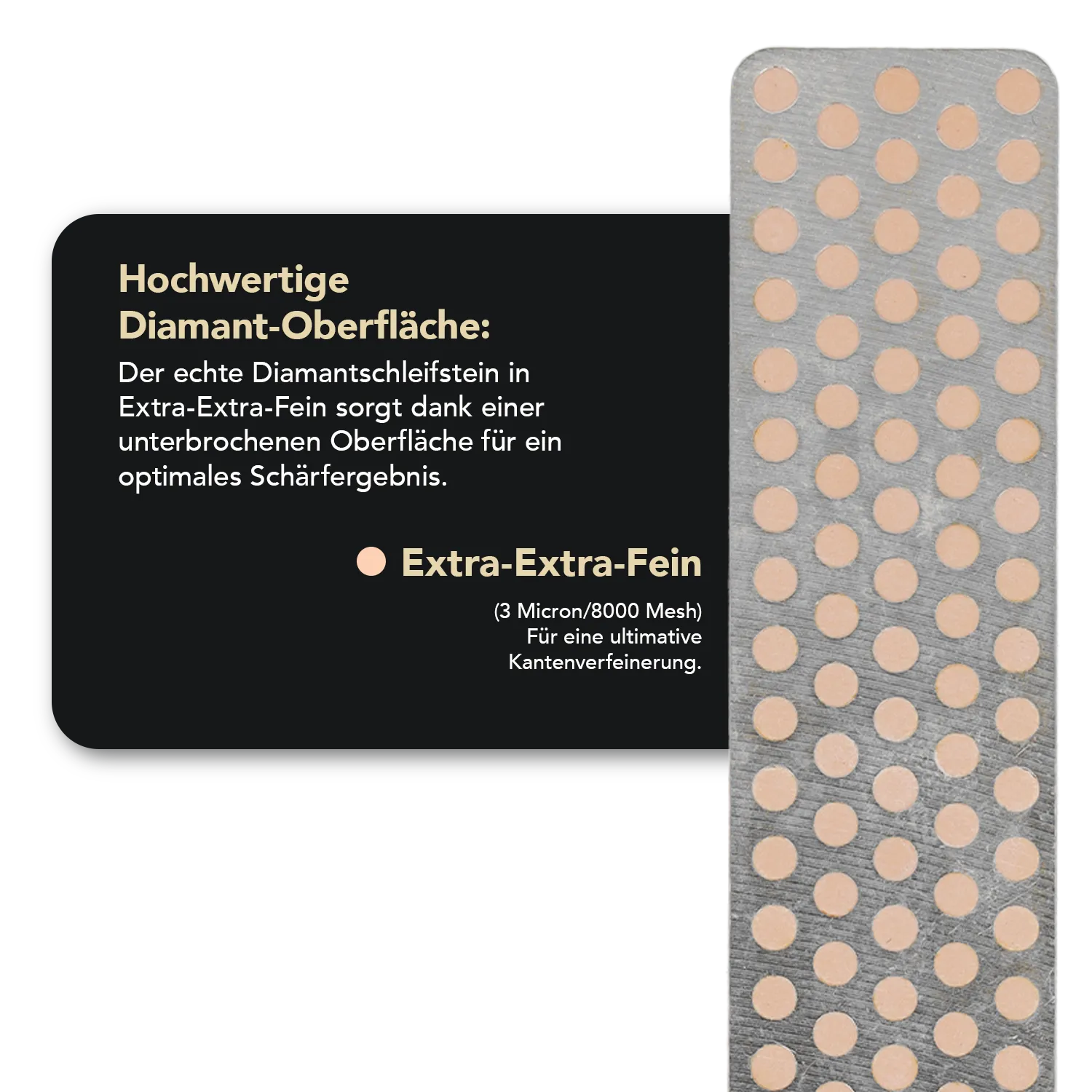 Diamond Whetstone™ Diamant Taschenschleifstein für Aligner 4" Extra-Extrafein, A4EE