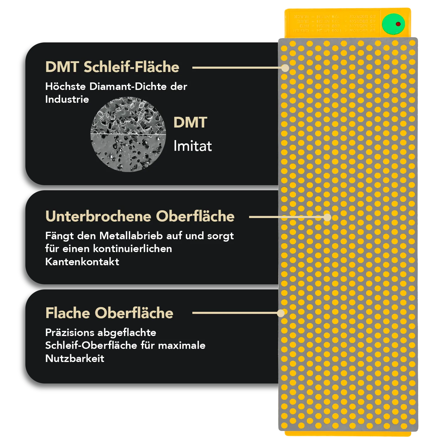 DuoSharp® Diamant Schleifstein 8" mit Basis Fein / Extrafein, W8EF-WB