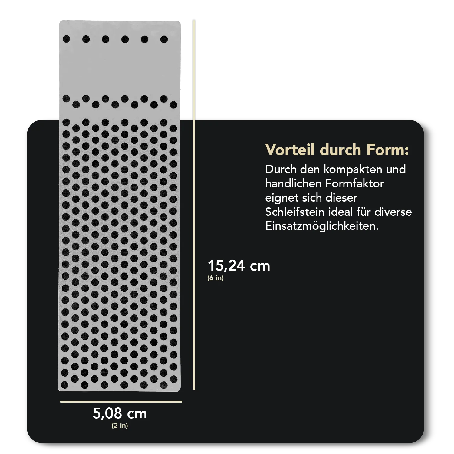 Machinist Diamond Whetstone™ Diamant Schleifstein in Kunststoffbox 6" Extragrob, W6XP