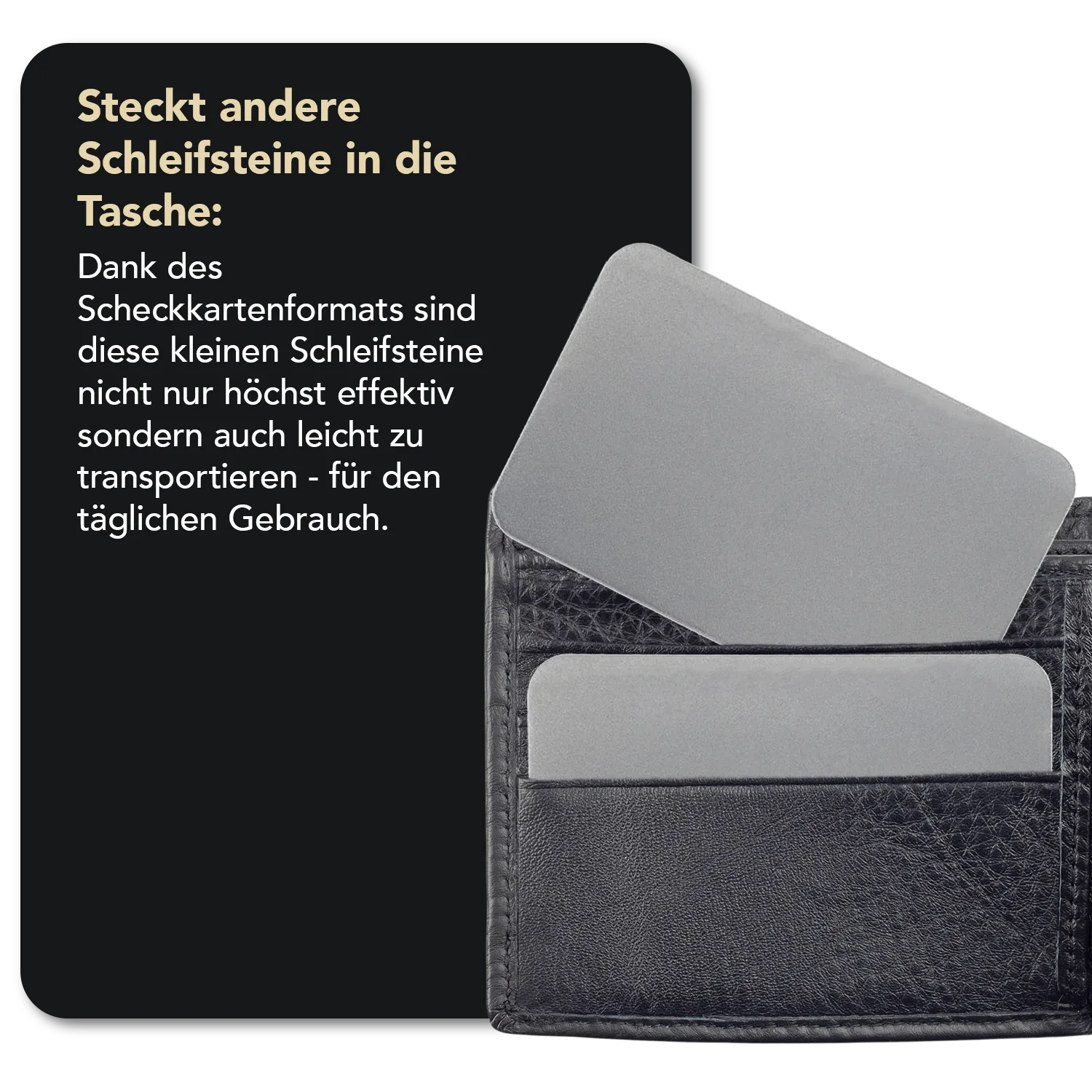 Dia-Sharp® Diamant Taschenschleifstein im Kreditkartenformat Grob / Fein / Extrafein, D3EFC