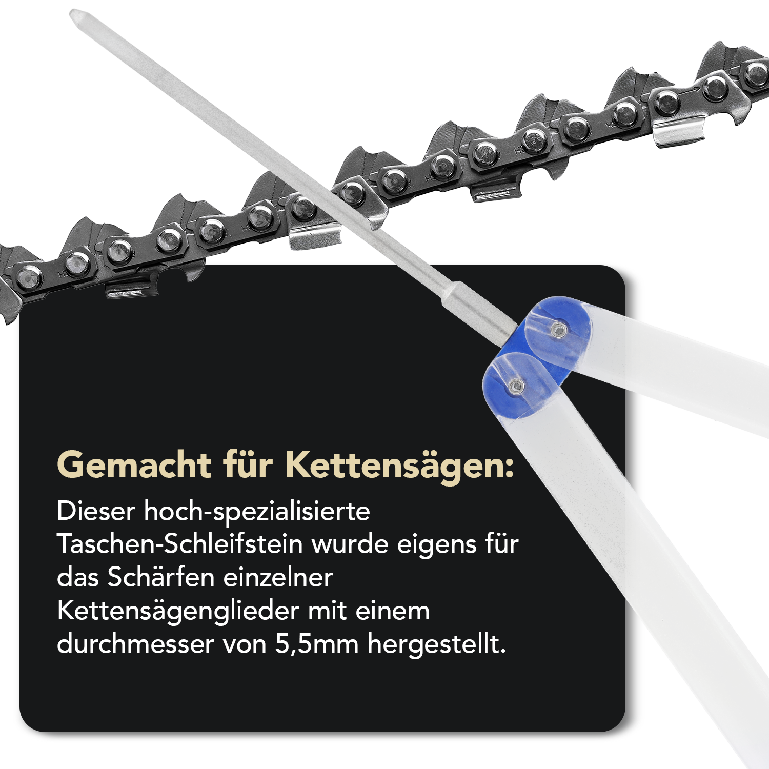 Diafold® Diamant Kettensägenfeile 7/32" Grob, FCS7C
