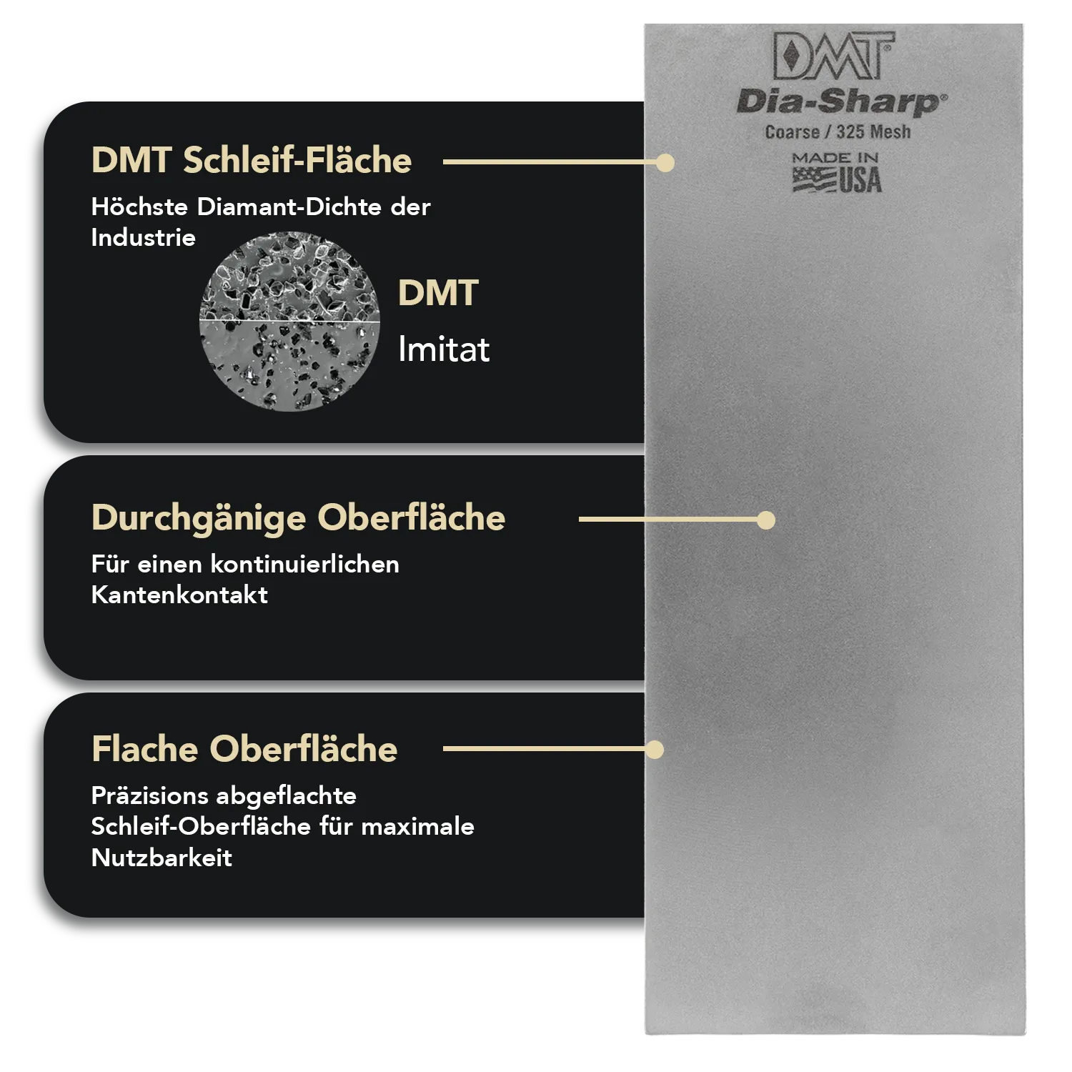 Dia-Sharp® Diamant Schleifstein 8" Grob, D8C