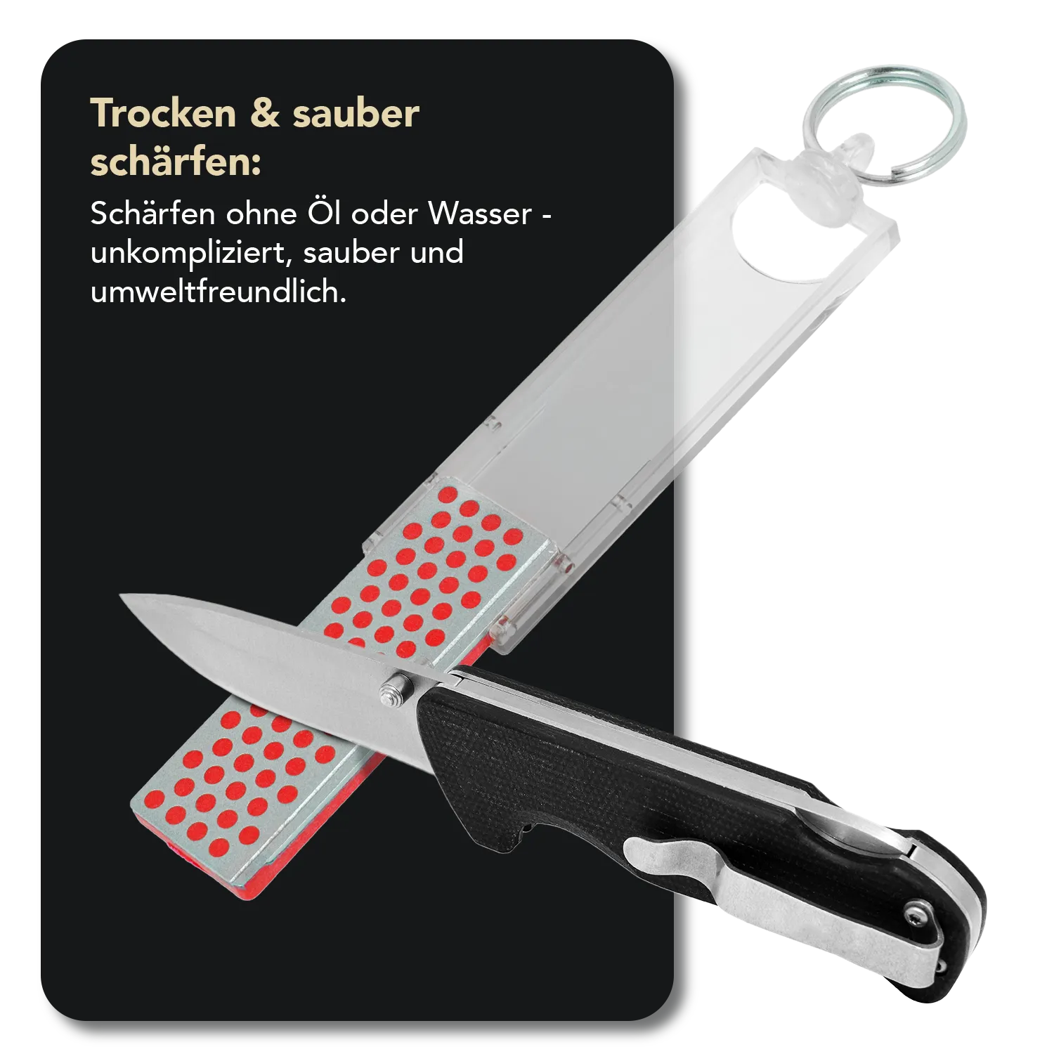 Angler Diamond Whetstone™ Mini-Sharp® Diamant Taschenschleifstein Fein, FF70F