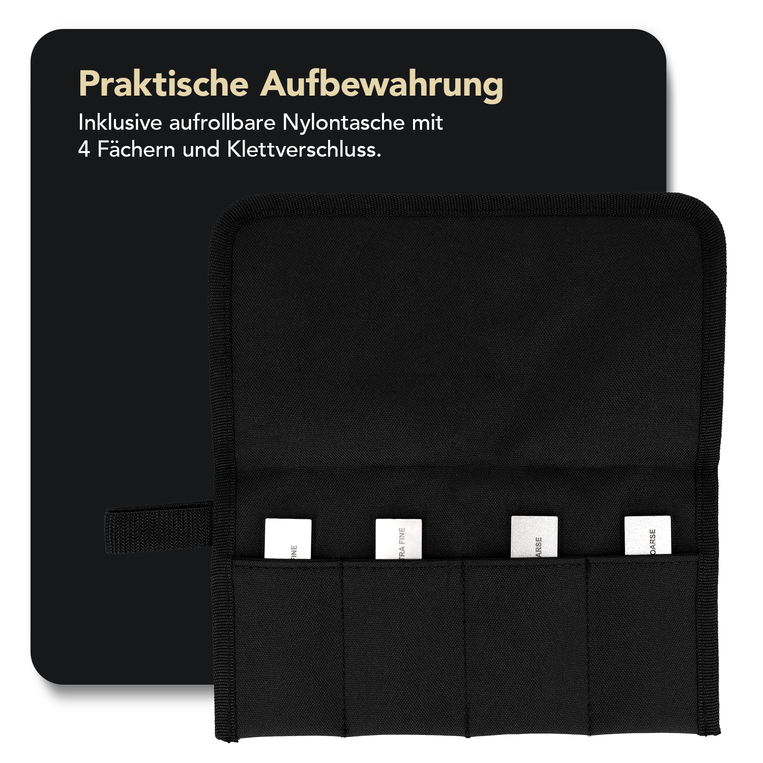 Dia-Sharp® Diamant Taschenschleifstein 4" Kit, D4K