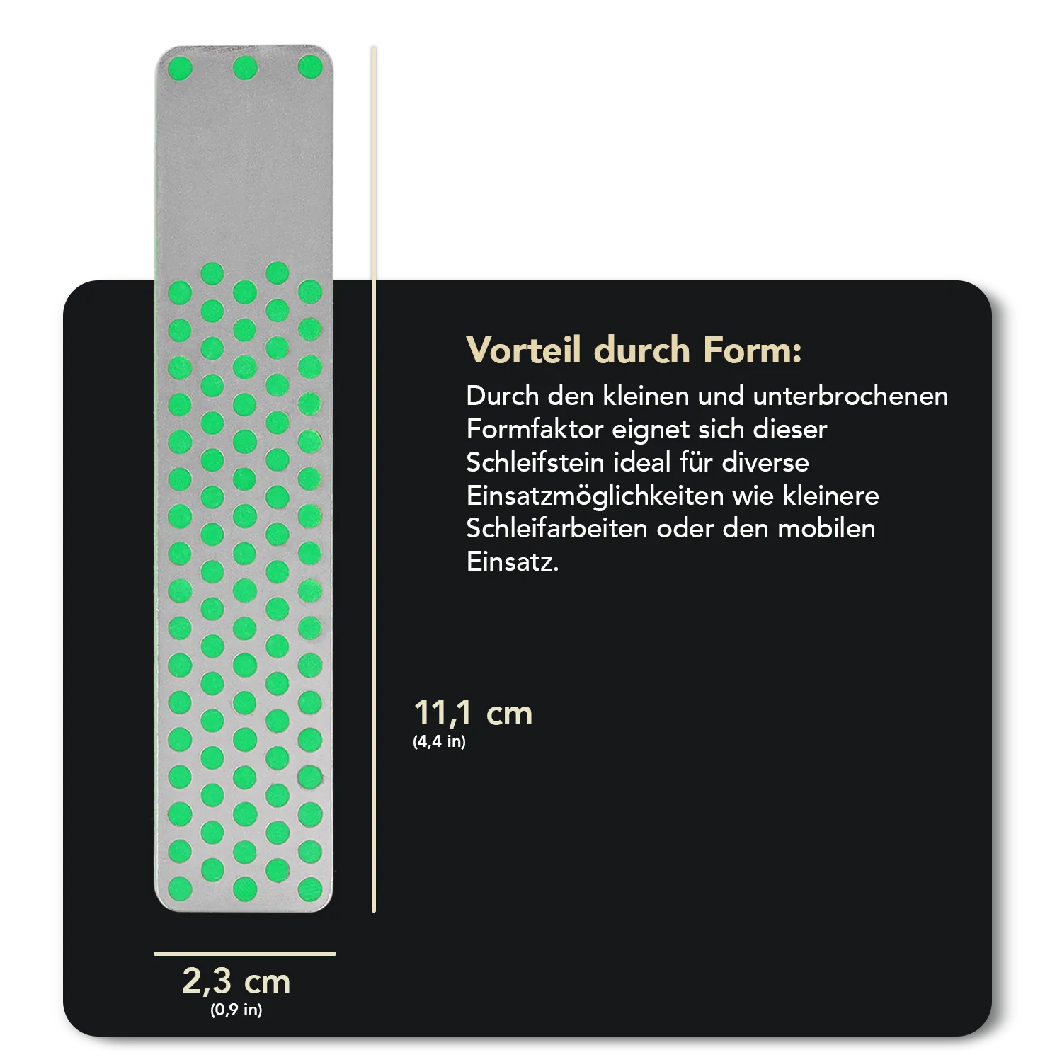 Machinist Diamond Whetstone™ Diamant Taschenschleifstein 4" Extrafein, WME