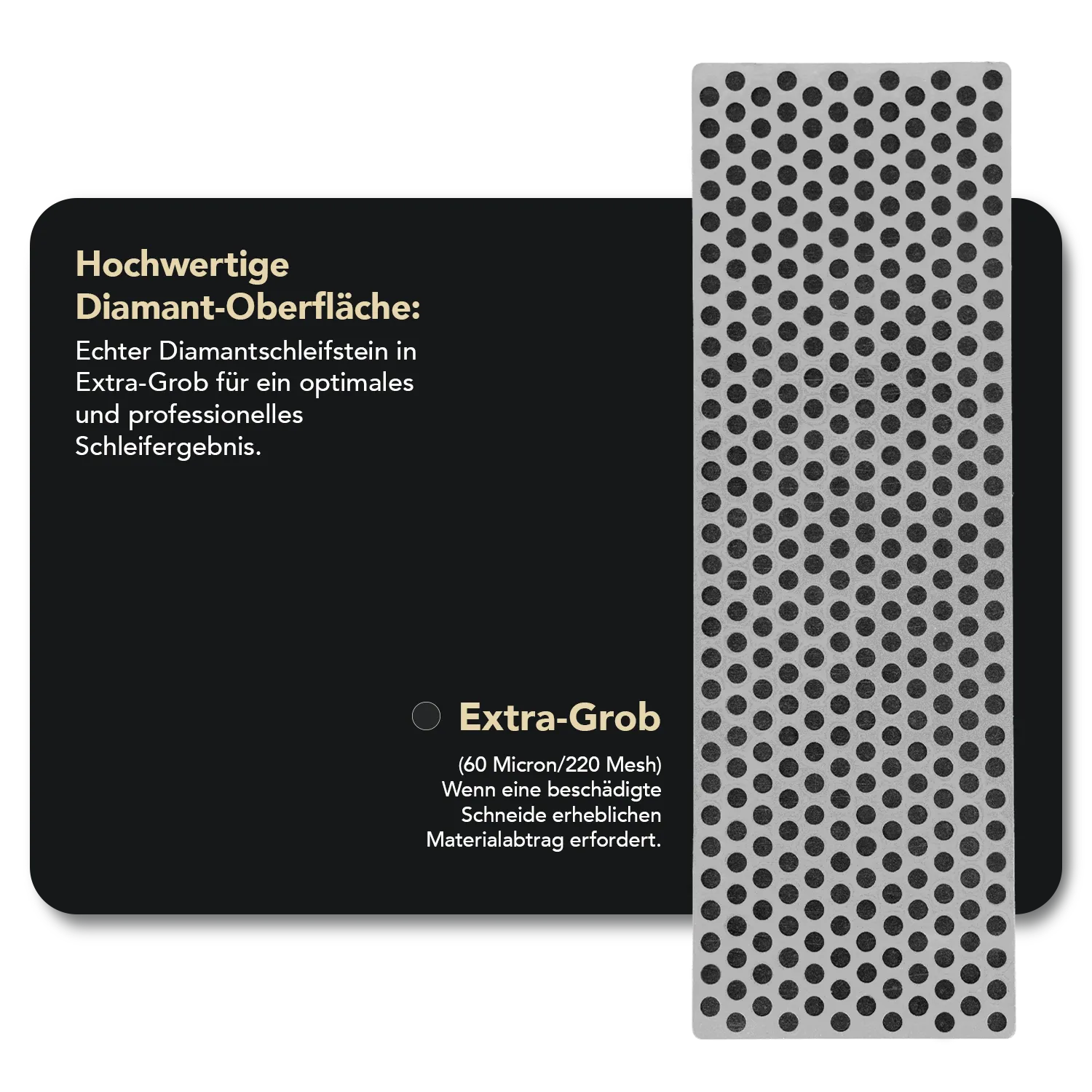 Diamond Whetstone™ Diamant Schleifstein in Kunststoffbox 6" Extragrob, W6XP