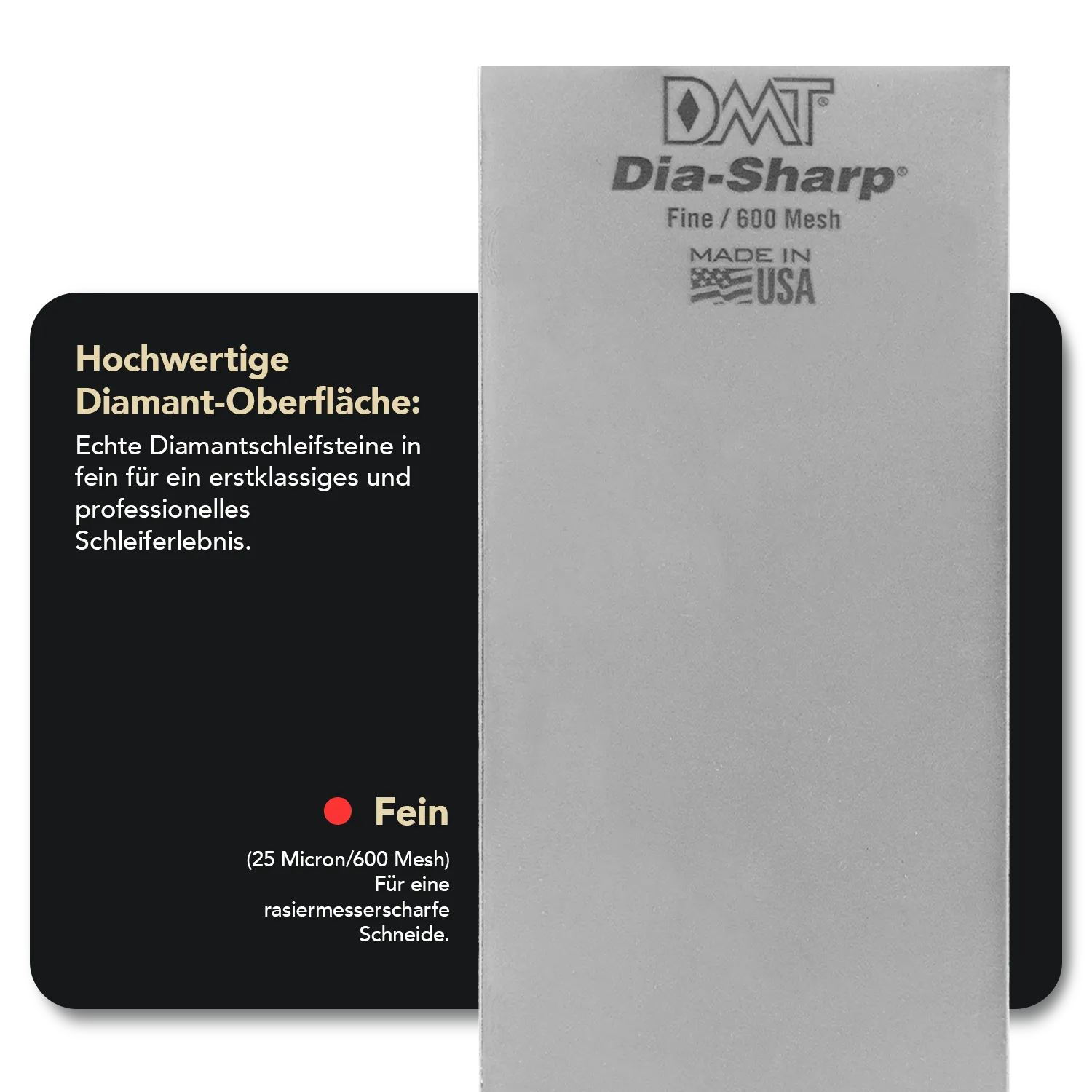 8" Dia-Sharp DMT Diamant Schleifstein Set