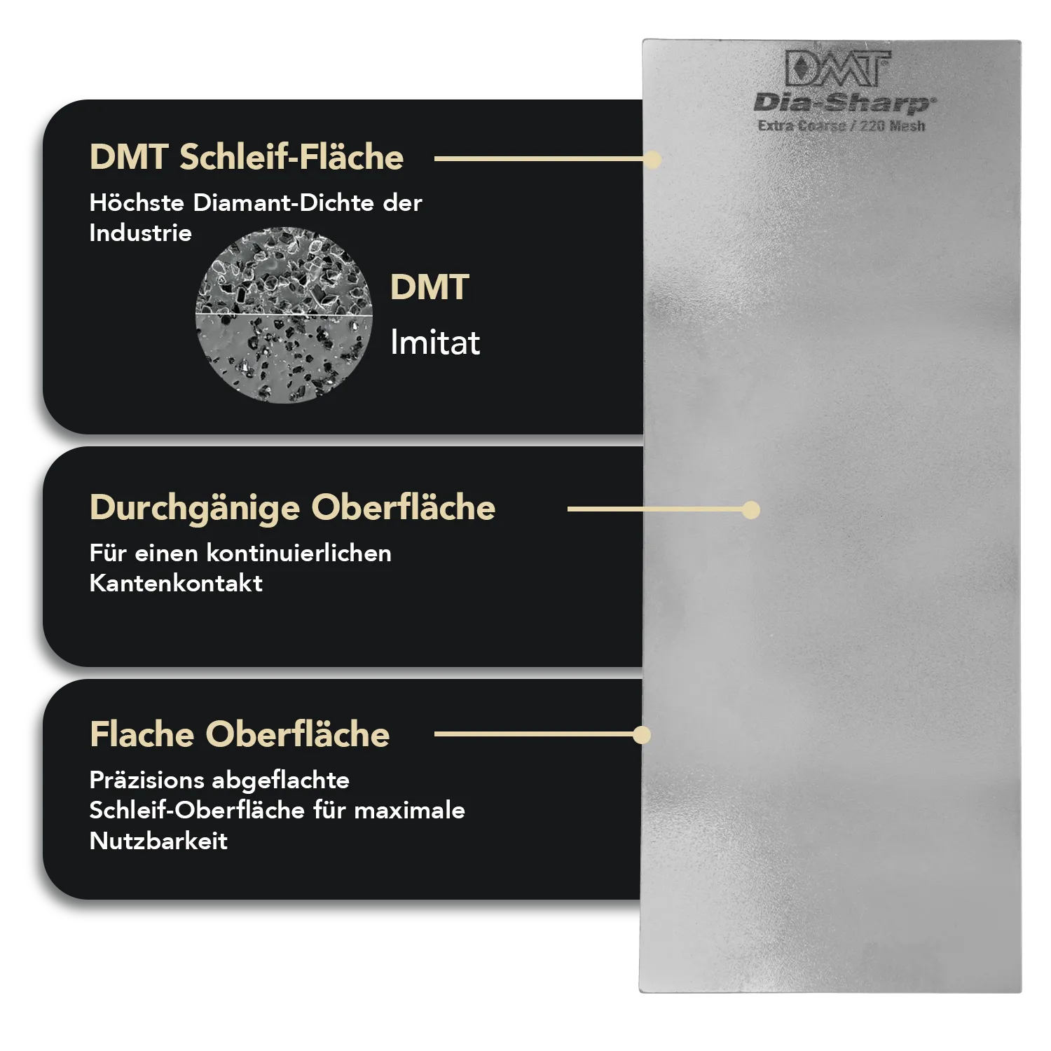 Dia-Sharp® Diamant Schleifstein 10" Extragrob / Grob, D10C/X