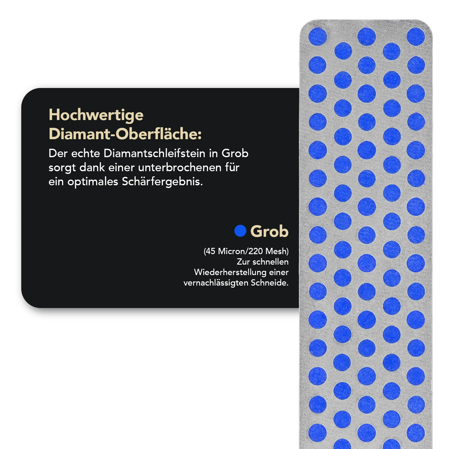 Ski & Snowboard Diamond Whetstone™ Diamant Taschenschleifstein 4" Grob, WS4C