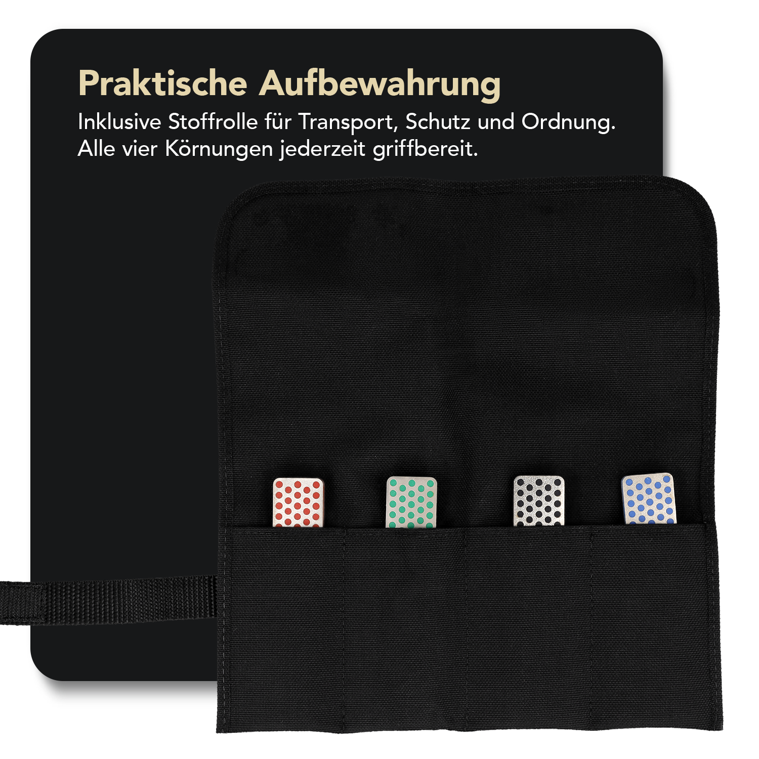 Diamond Whetstone™ Diamant Mini-Schleifstein 4" Kit Extragrob / Grob / Fein / Extrafein, W4K
