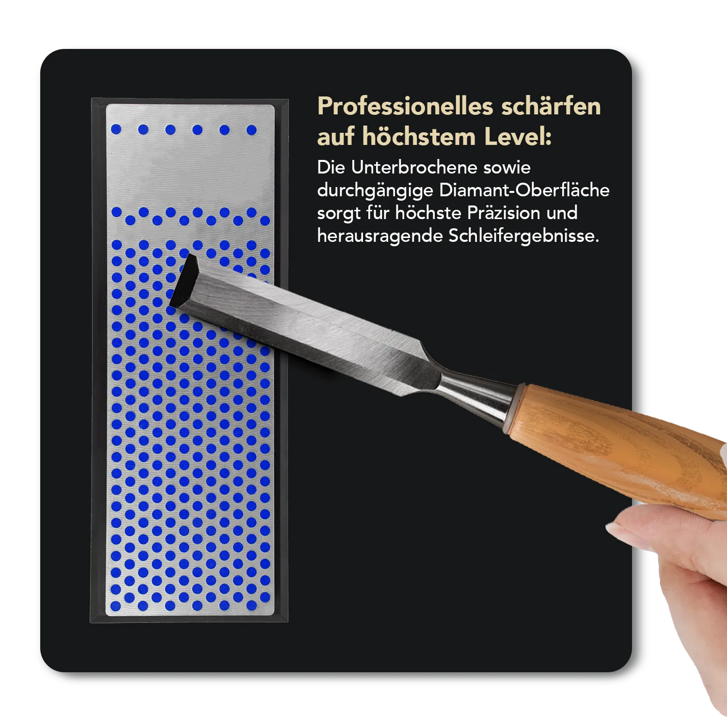 Machinist Diamond Whetstone™ Diamant Schleifstein in Kunststoffbox 6" Grob, WM6CP