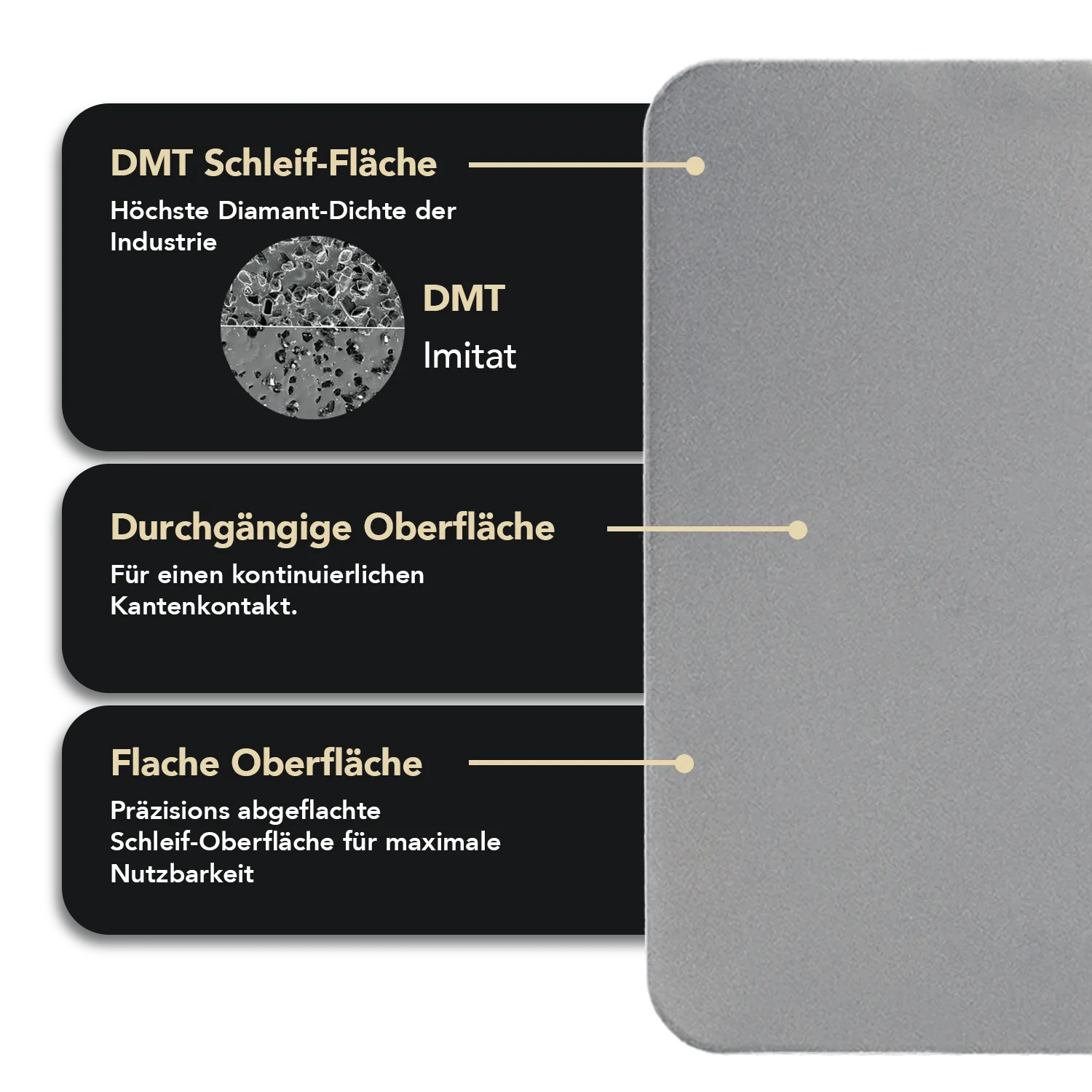 Dia-Sharp® Diamant Taschenschleifstein im Kreditkartenformat Fein, D3F