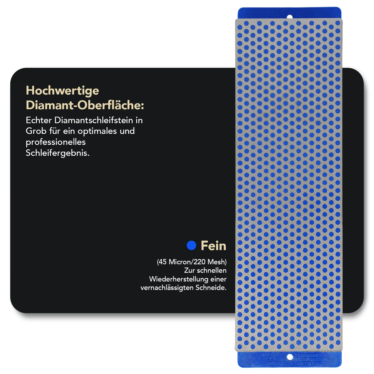 Diamond Whetstone™ Diamant Schleifstein in Holzbox 8" Grob, W8C