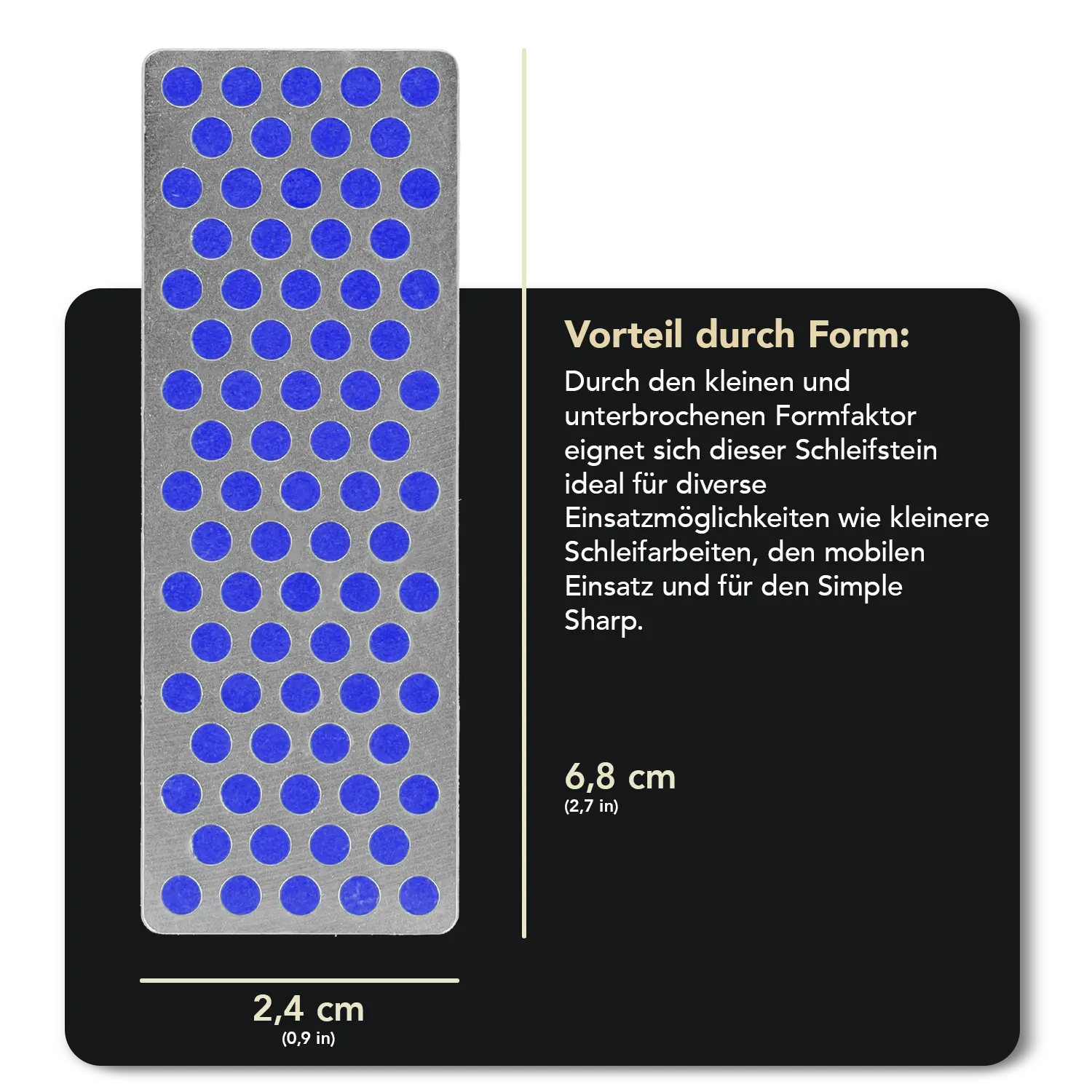 Simple Sharp Erweiterung Grob, 2 x Diamond Whetstone™ W7C