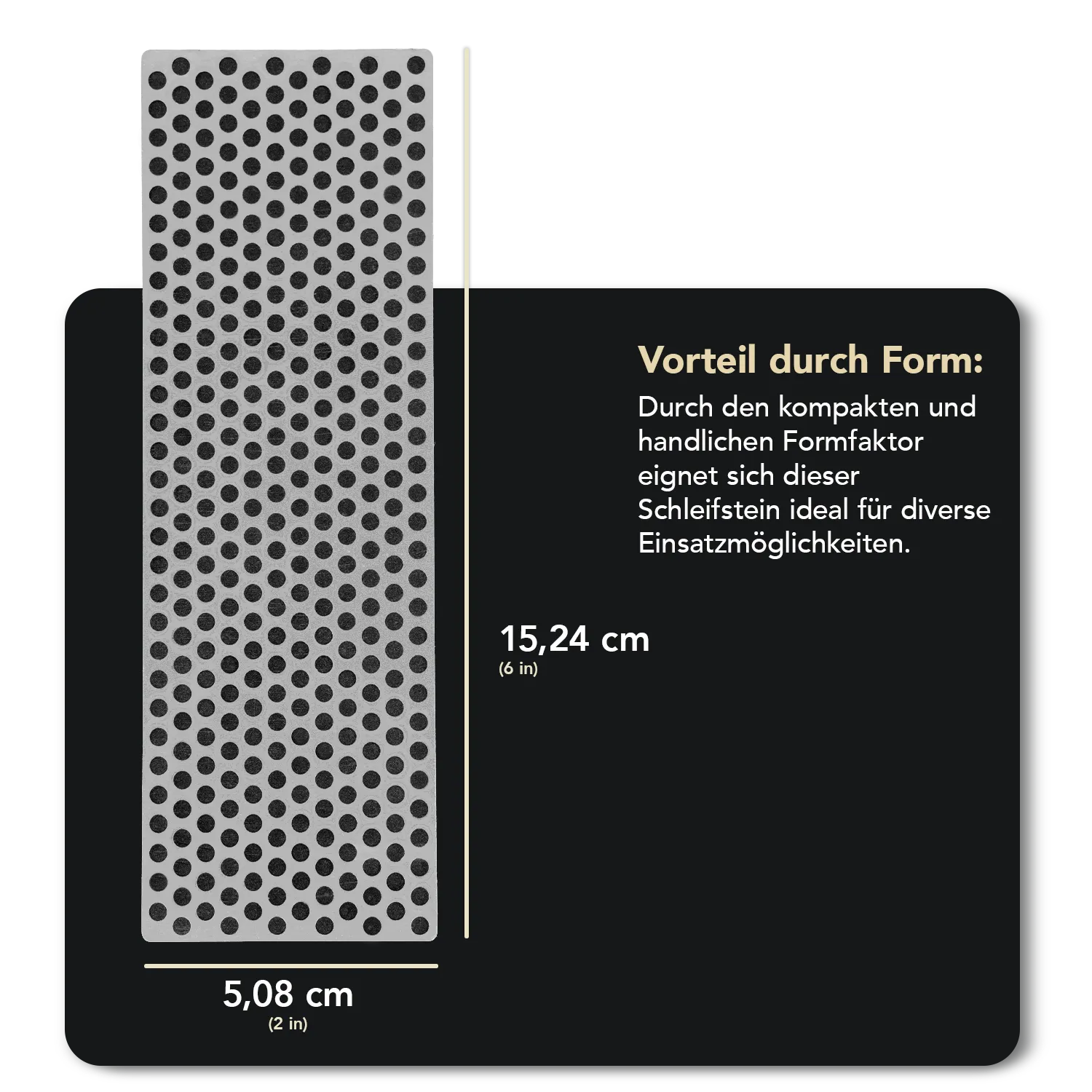 Diamond Whetstone™ Diamant Schleifstein in Kunststoffbox 6" Extragrob, W6XP