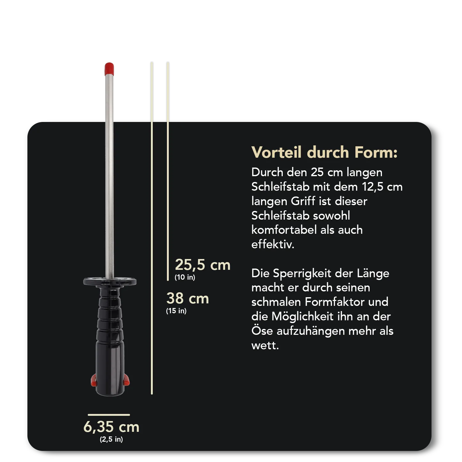 Diamond Steel™ Diamant Schleifstab 10" Fein, DS0F