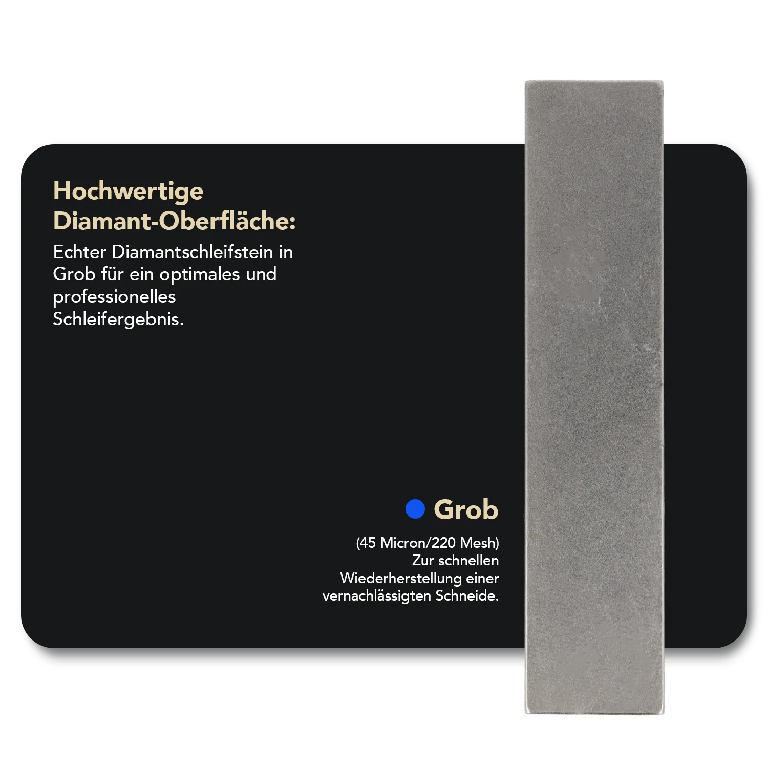 Dia-Sharp® Diamant Taschenschleifstein 4" Grob, D4C