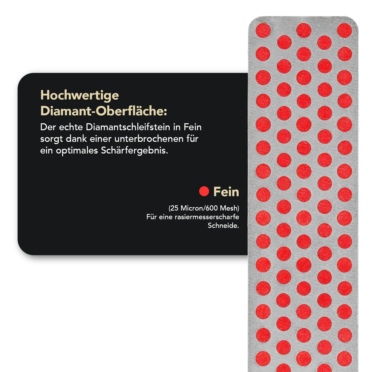 Ski & Snowboard Diamond Whetstone™ Diamant Taschenschleifstein 4" Grob, WS4F