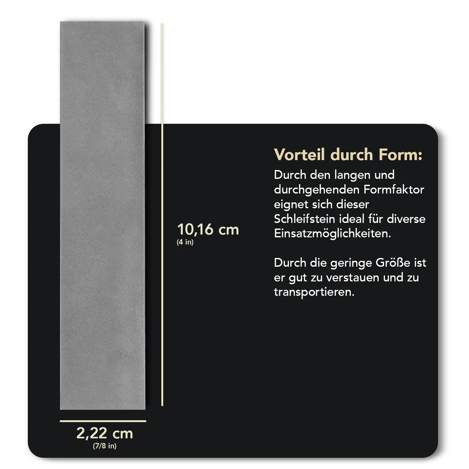 Dia-Sharp® Diamant Taschenschleifstein 4" Fein, D4F