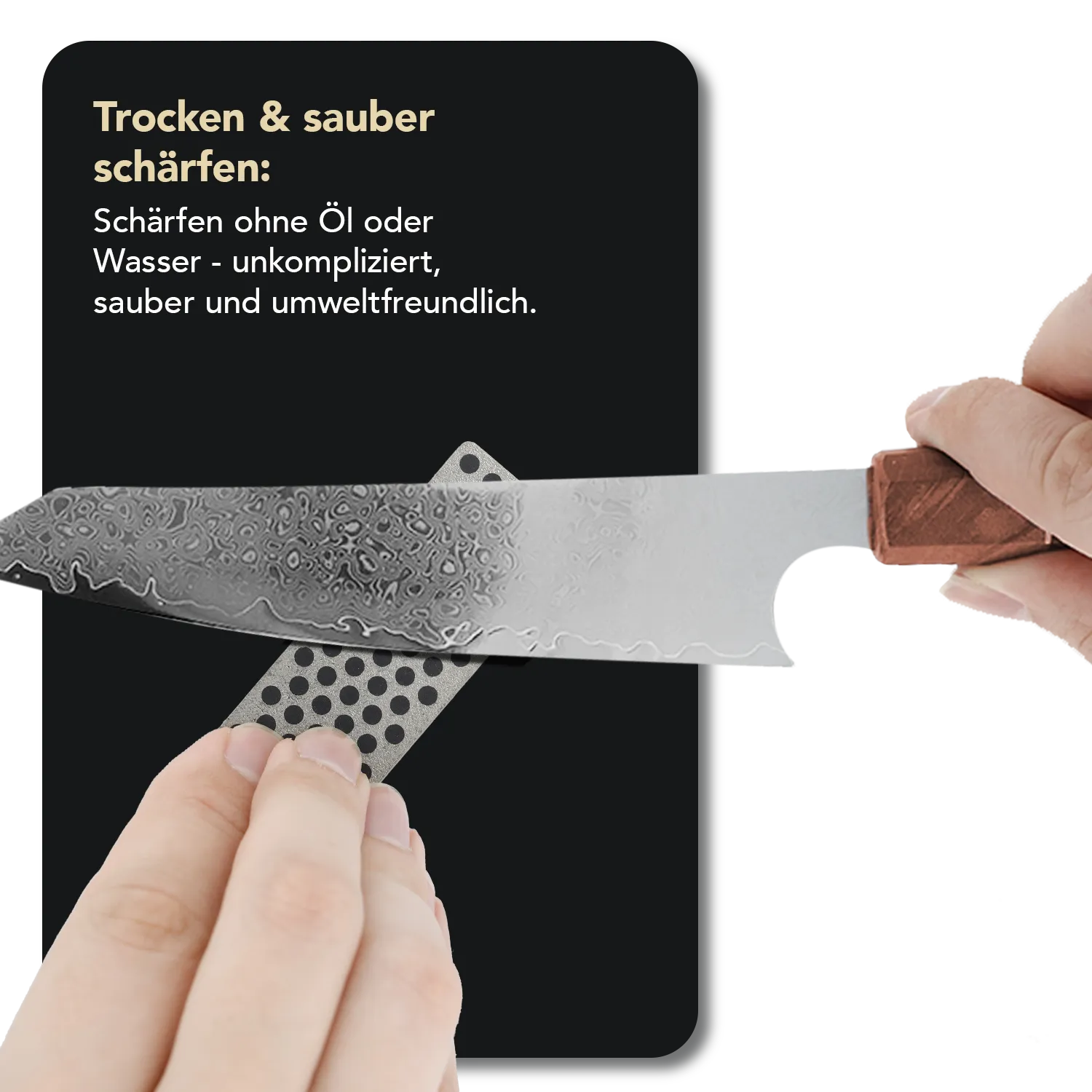 Diamond Whetstone™ Diamant Mini-Schleifstein 70mm Extragrob, W7X